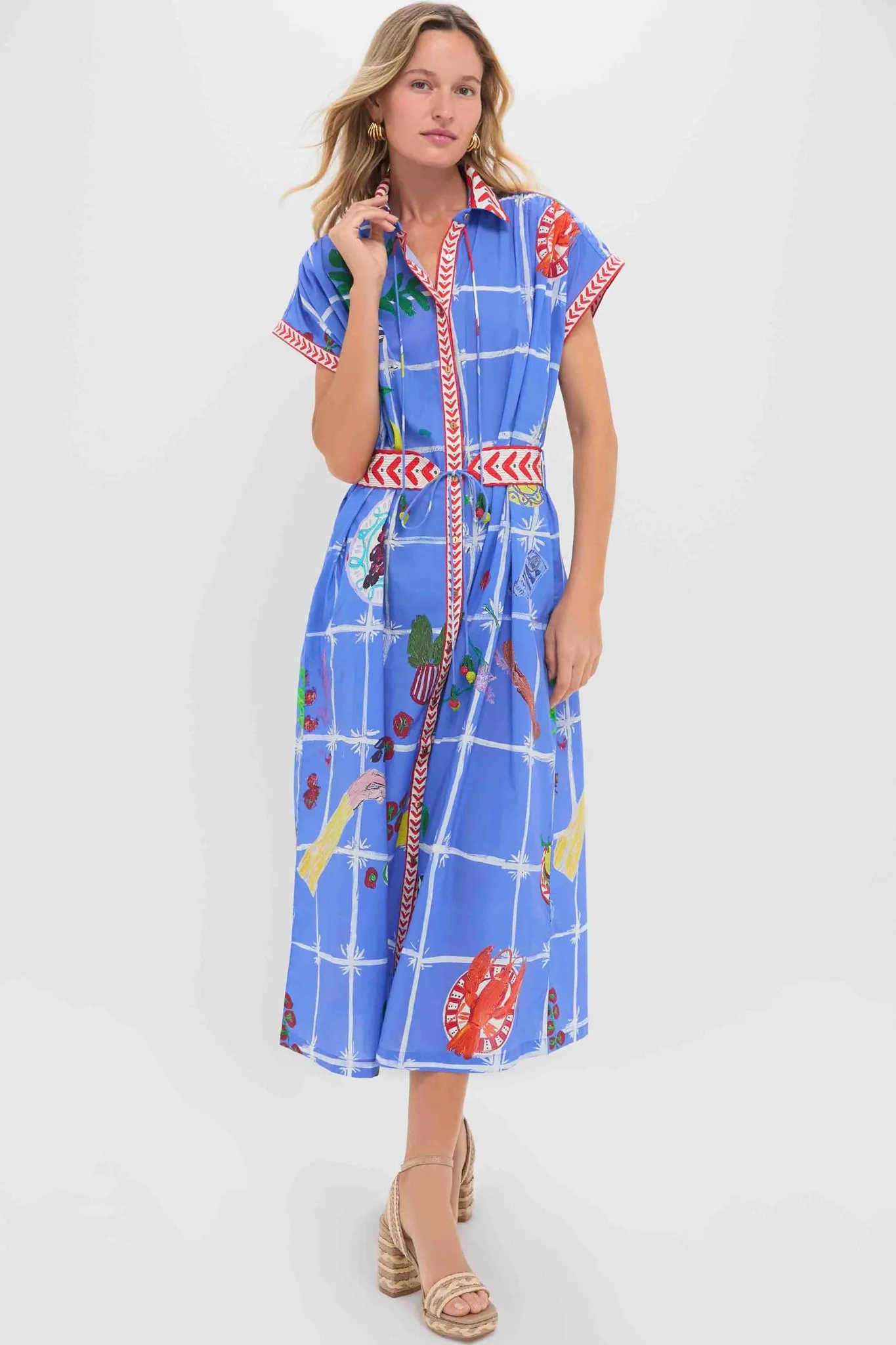 Picnic Blue Valerie Kaftan sold by Tuckernuck