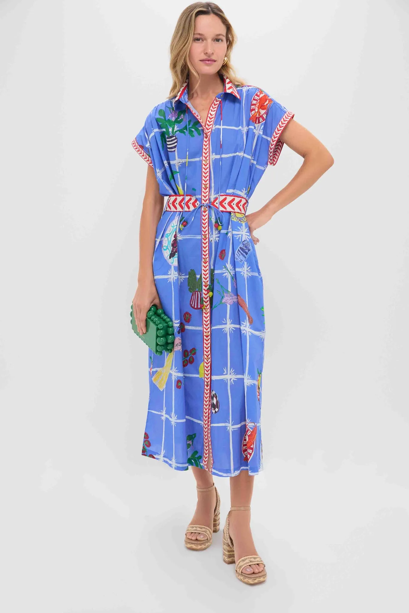 Picnic Blue Valerie Kaftan sold by Tuckernuck product image thumbnail 2