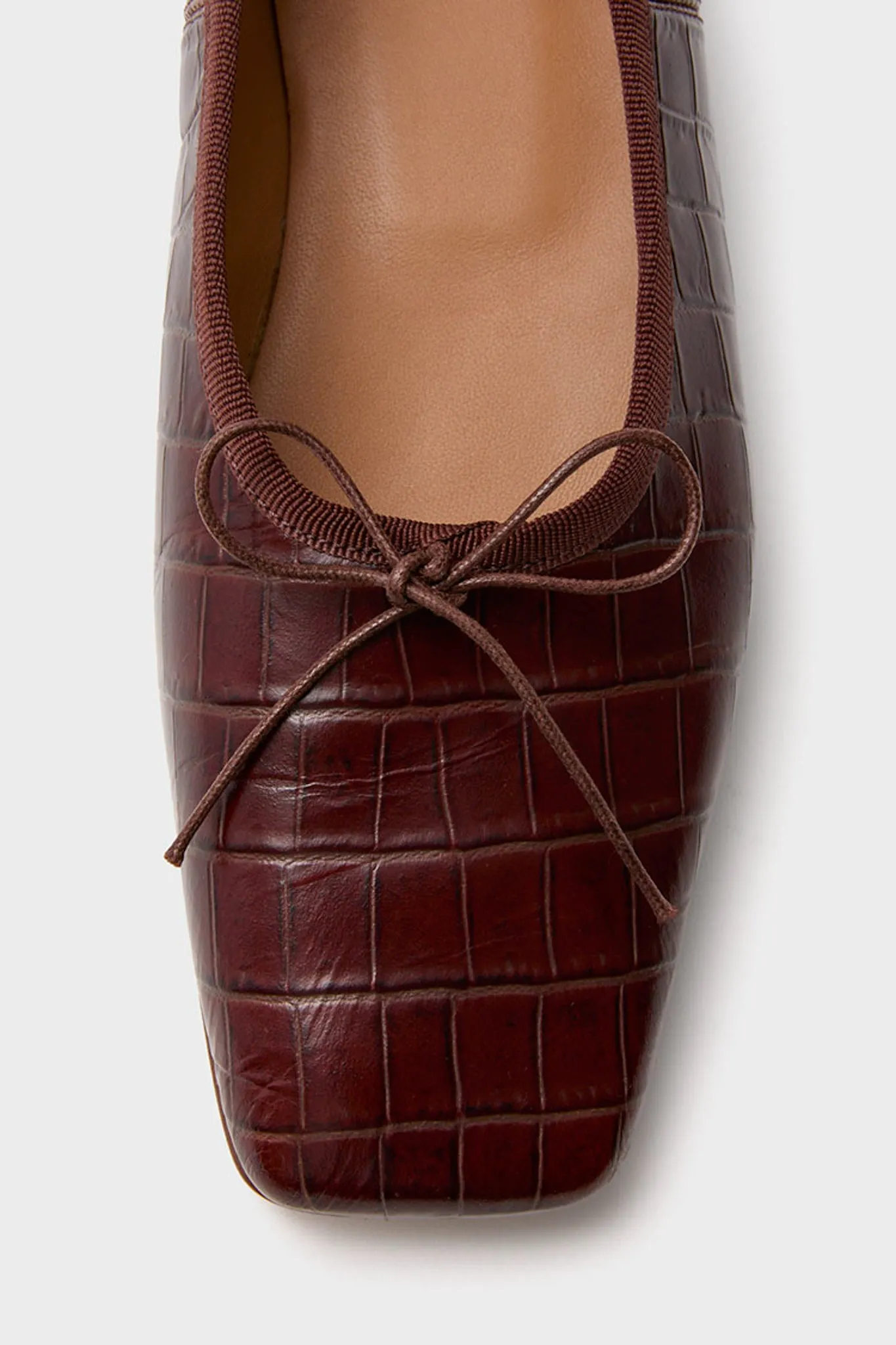 Chocolate Square Toe Ballerina sold by Tuckernuck product image thumbnail 4