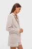Tan Linen Carla Blazer sold by Tuckernuck