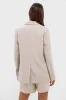 Tan Linen Carla Blazer sold by Tuckernuck