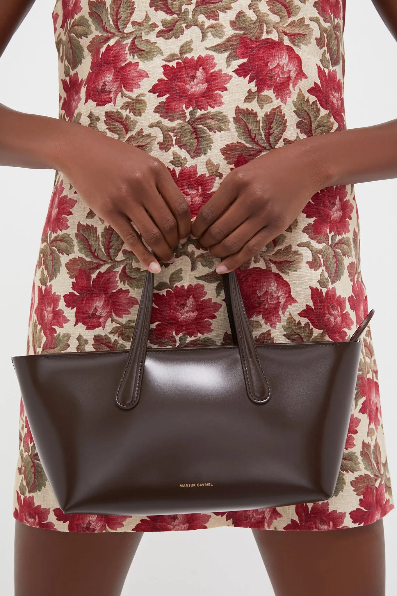 Chocolate and Warm Grey Mini Everyday Tote sold by Tuckernuck product image thumbnail 2