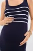 Navy and White Stripe Kristen Ribbed Knit Tank Dress sold by Tuckernuck
