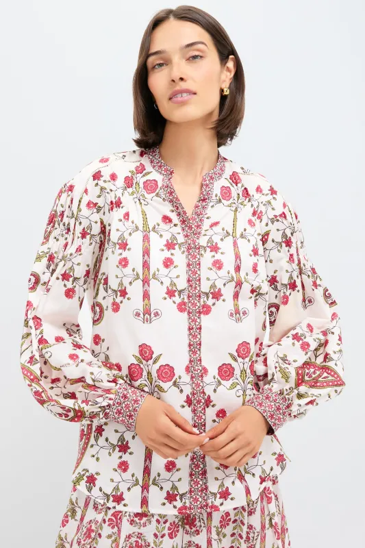 Gardenia Ceres Long Sleeve Smock Shirt sold by Tuckernuck