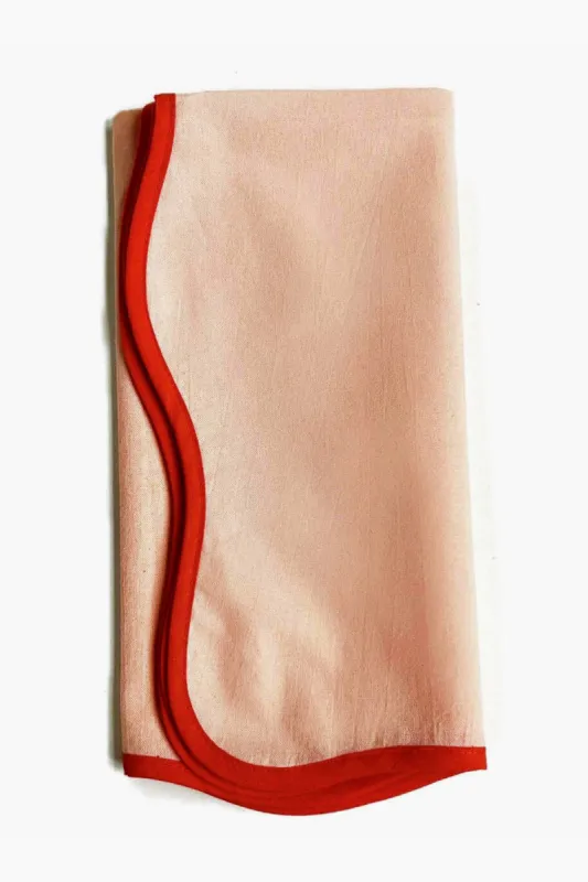 Orange Scalloped Napkin Set of 4 sold by Tuckernuck