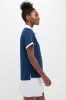 Navy and White Zoe Polo sold by Tuckernuck