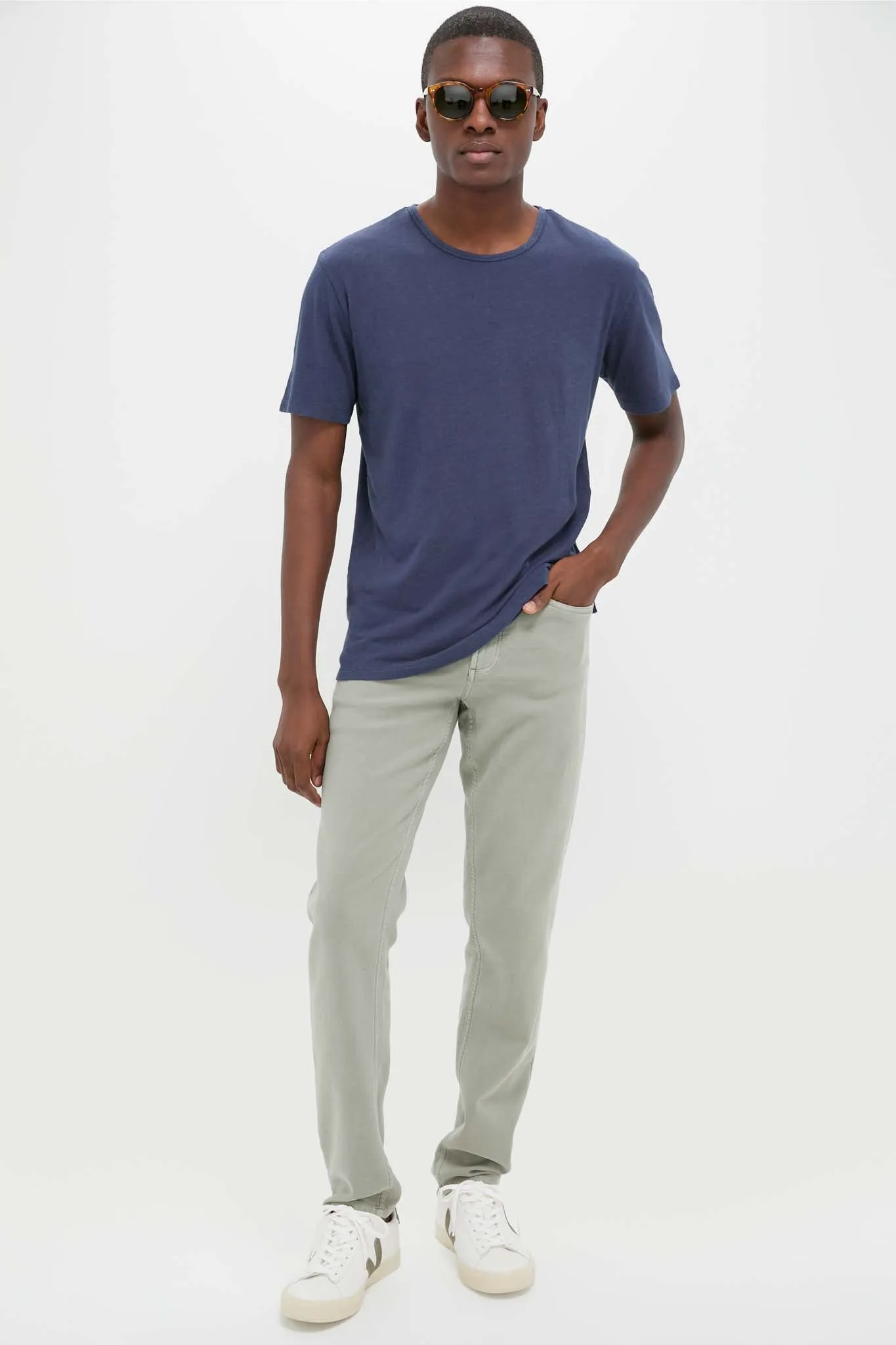 Nautical Blue Drift Linen Tee sold by Tuckernuck product image thumbnail 2