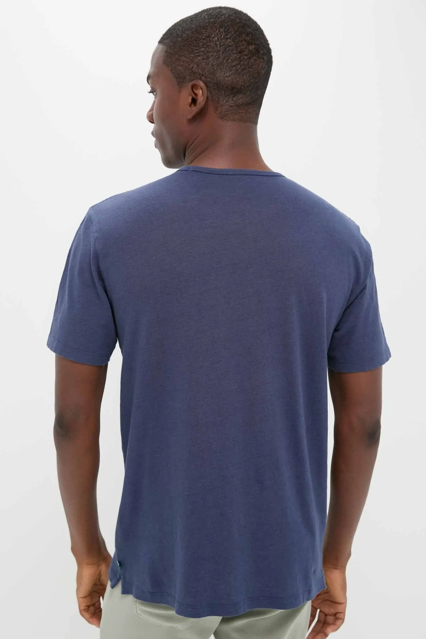 Nautical Blue Drift Linen Tee sold by Tuckernuck product image thumbnail 4