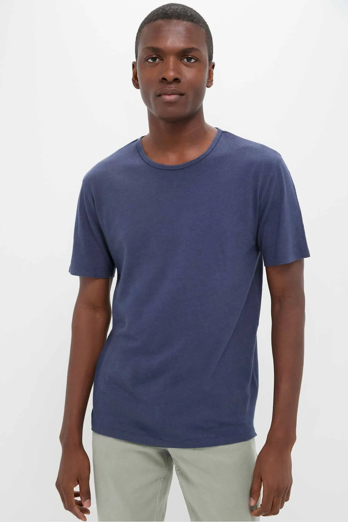 Nautical Blue Drift Linen Tee sold by Tuckernuck