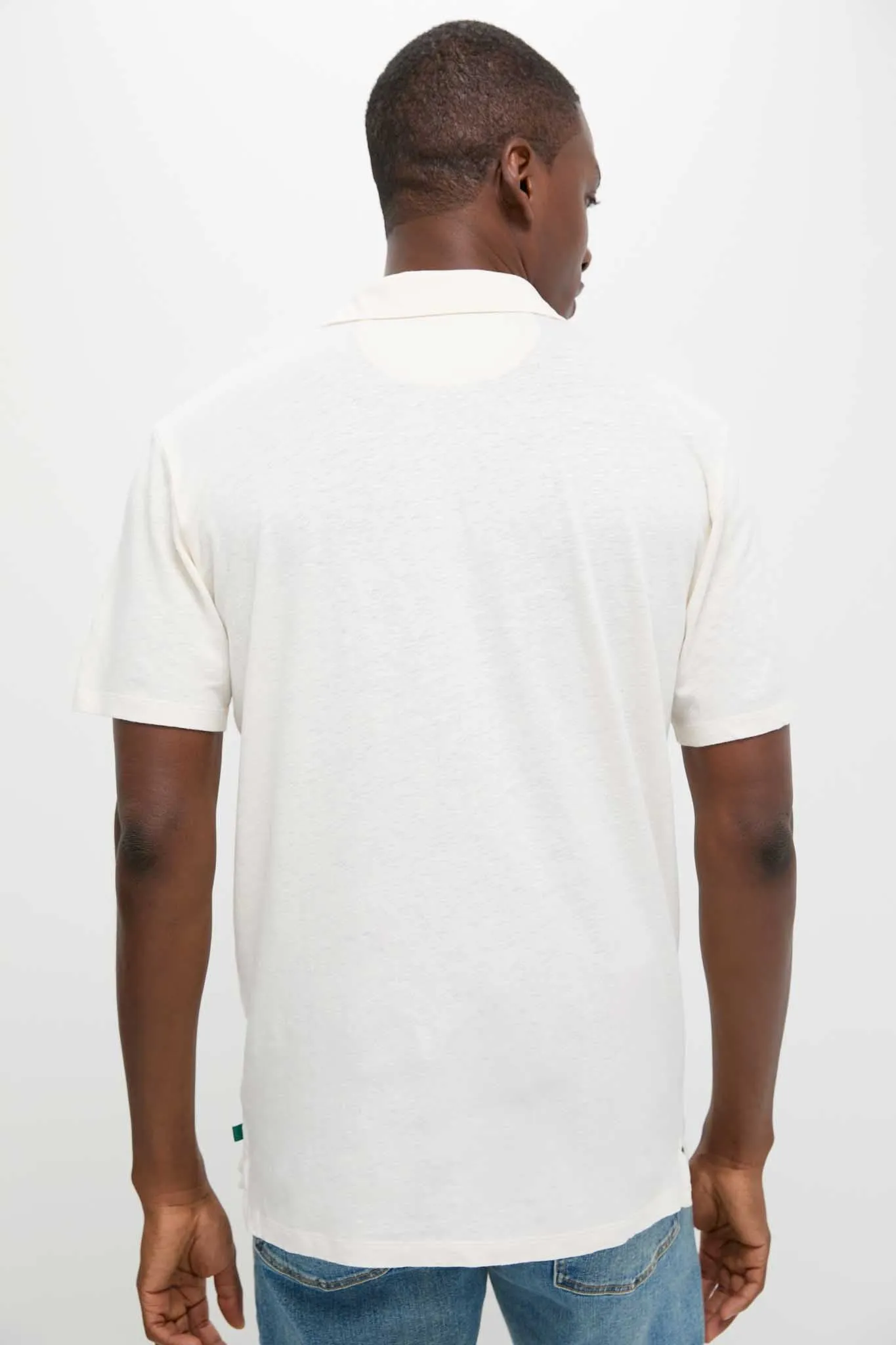 Sand Drift Linen Polo sold by Tuckernuck product image thumbnail 4