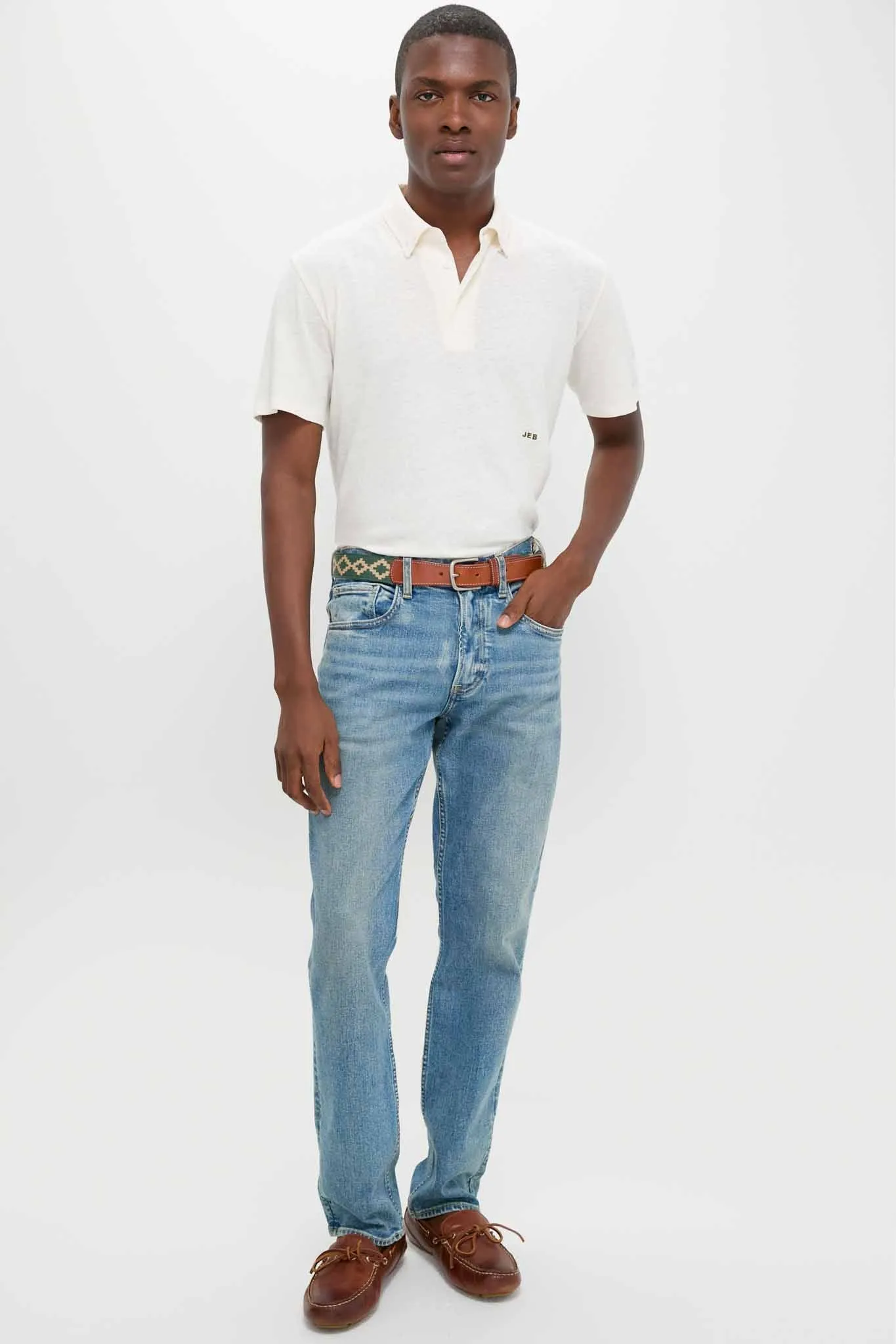 Sand Drift Linen Polo sold by Tuckernuck product image thumbnail 2