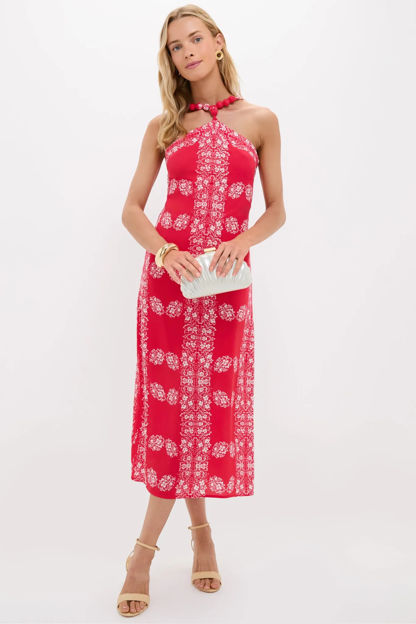 Red Floral Wauwinet Maxi Dress sold by Tuckernuck product image thumbnail 3