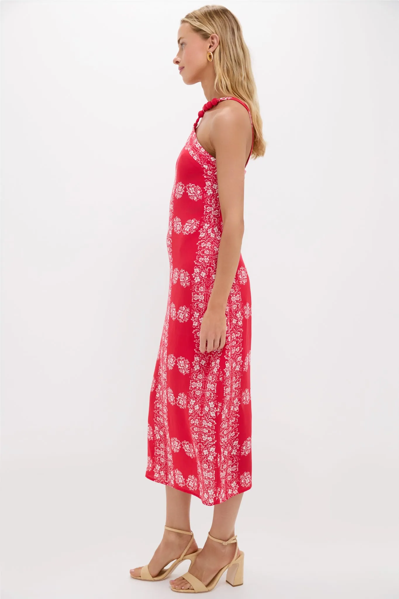 Red Floral Wauwinet Maxi Dress sold by Tuckernuck product image thumbnail 4