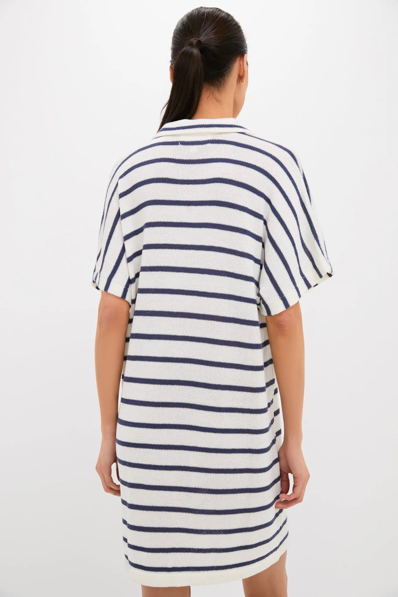 French Stripe Maren Mini Polo Dress sold by Tuckernuck product image thumbnail 4