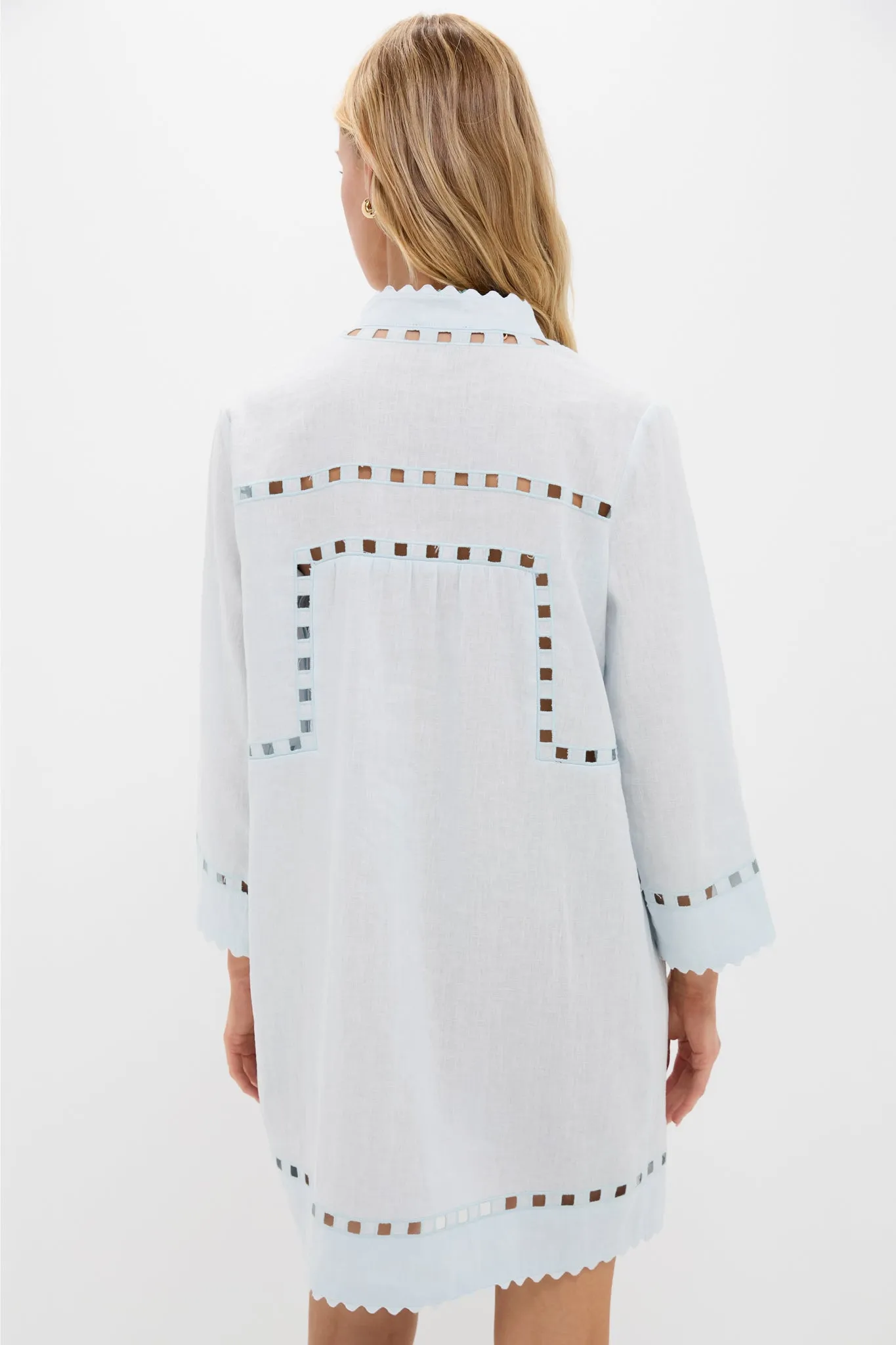 Pale Blue Cutout Dawson Tunic sold by Tuckernuck product image thumbnail 4