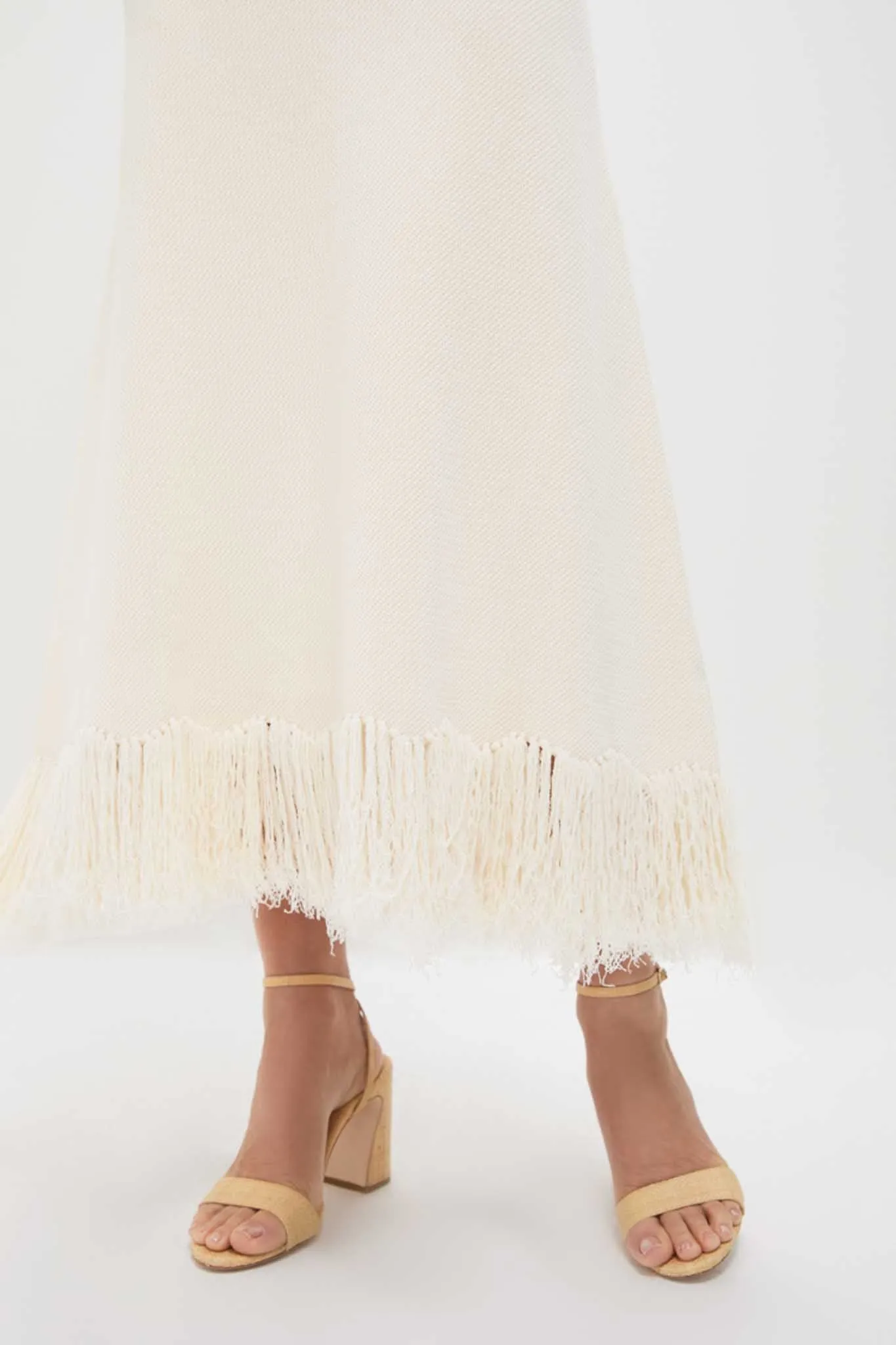 Parchment Clarissa Fringe Knit Skirt sold by Tuckernuck product image thumbnail 5