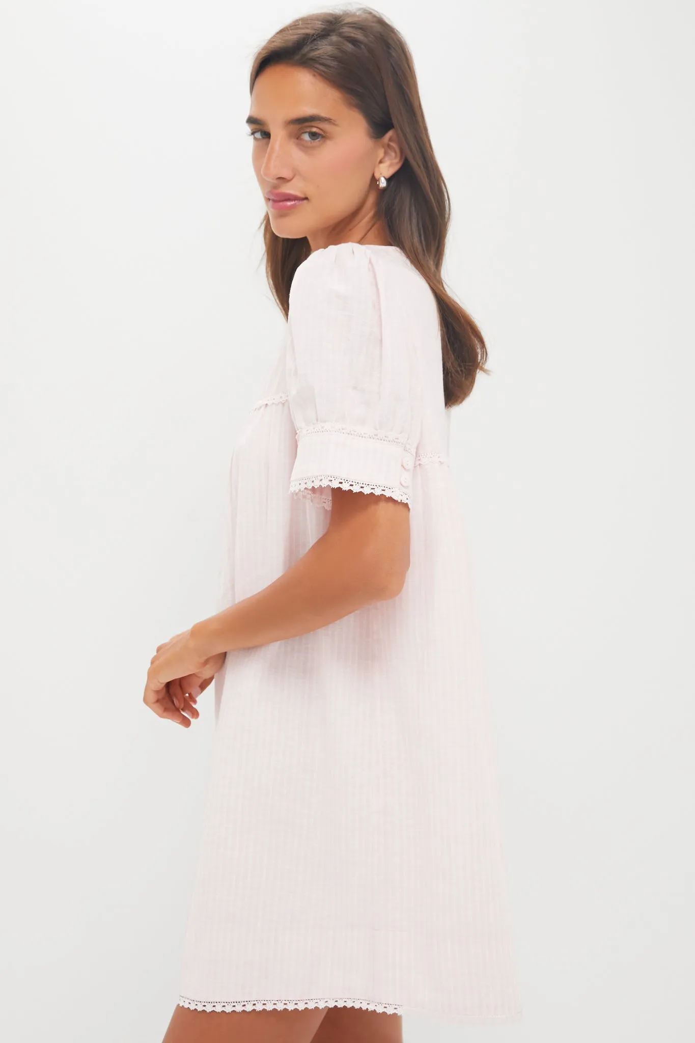 Light Pink Stripe Bridget Dress sold by Tuckernuck product image thumbnail 3