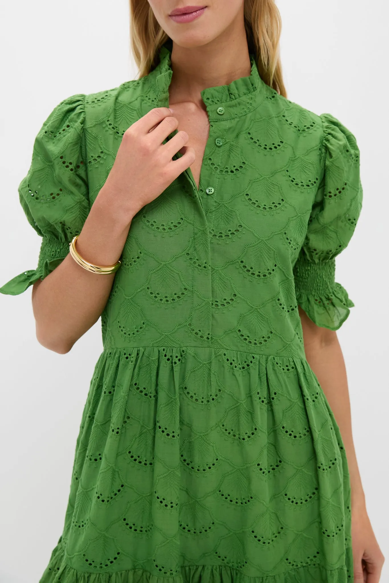 Fern Green Eyelet Bennett Maxi Dress sold by Tuckernuck product image thumbnail 2