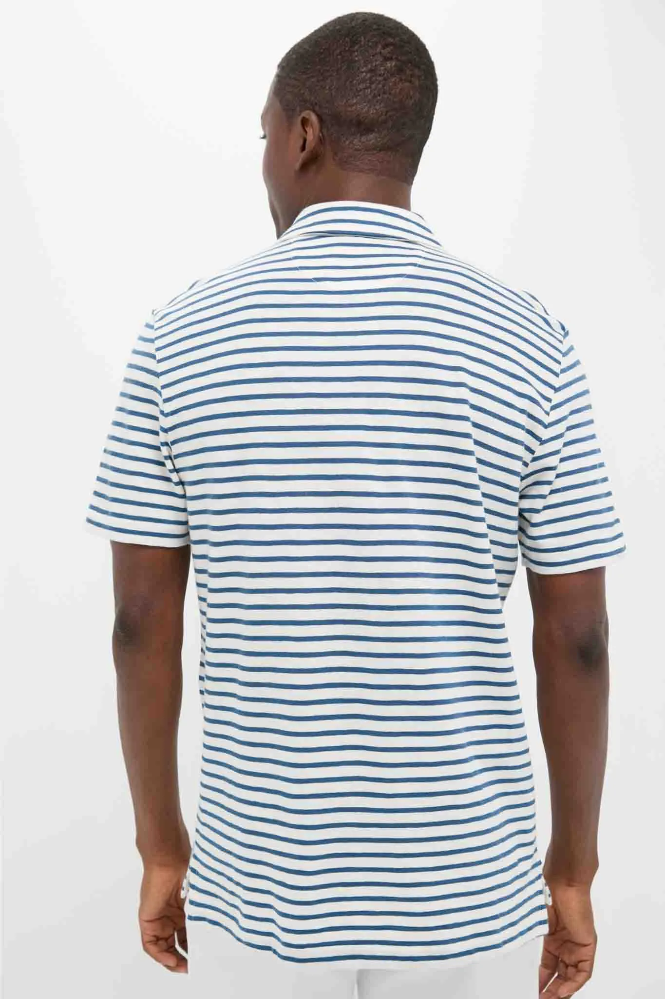 Ivory Breton Stripe Sunwashed Tee Shirt Polo sold by Tuckernuck product image thumbnail 4