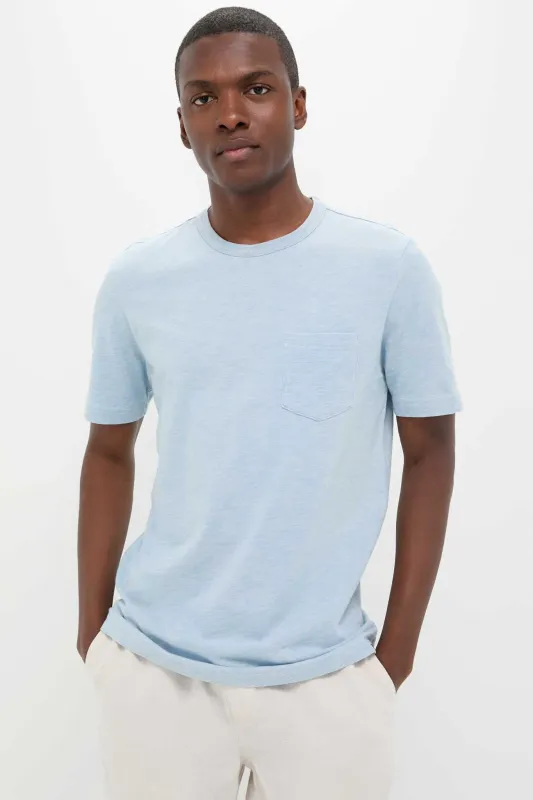 Indigo Beach Feeder Indigo Pocket Tee sold by Tuckernuck