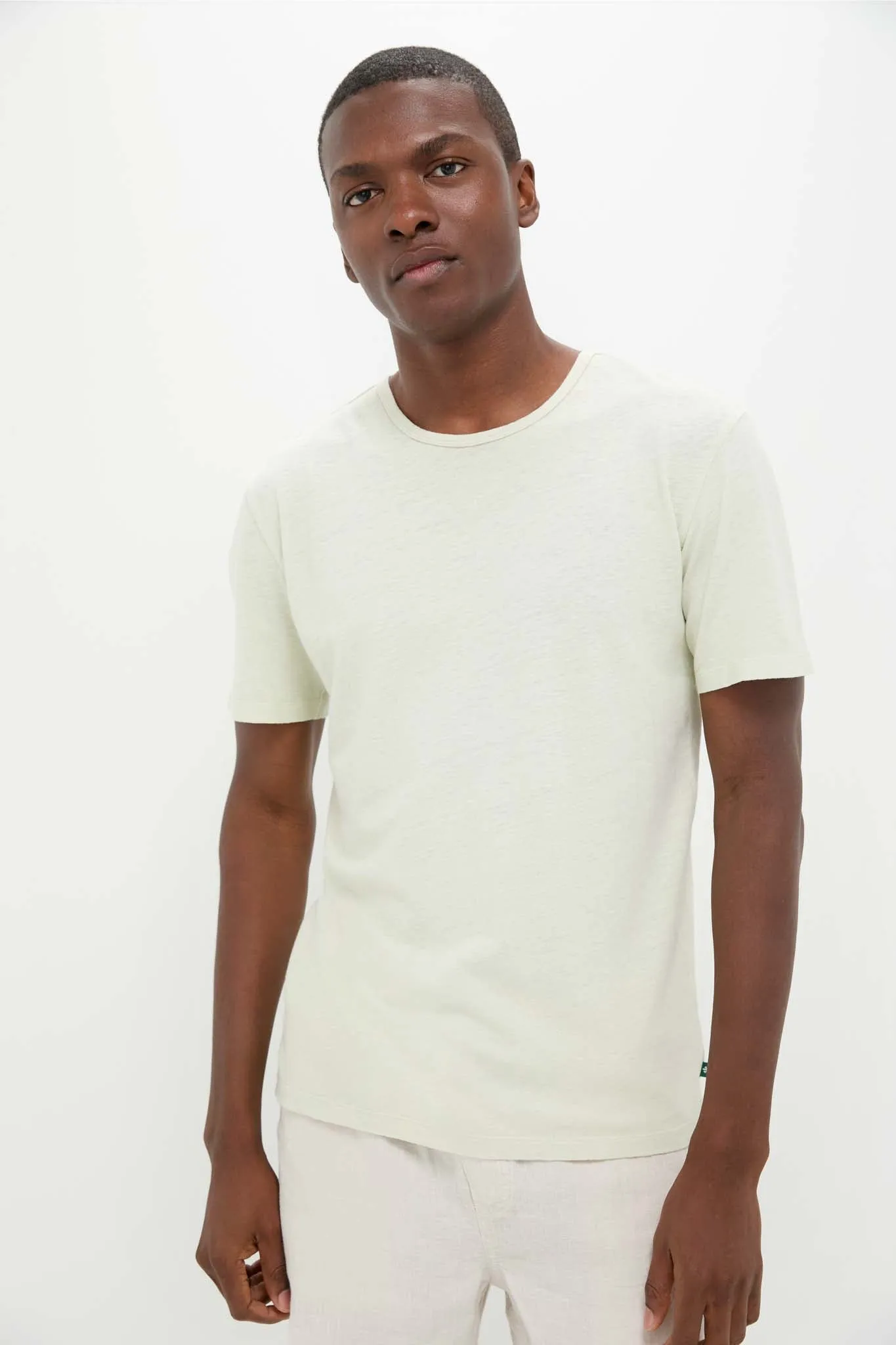 Sea Moss Drift Linen Tee sold by Tuckernuck
