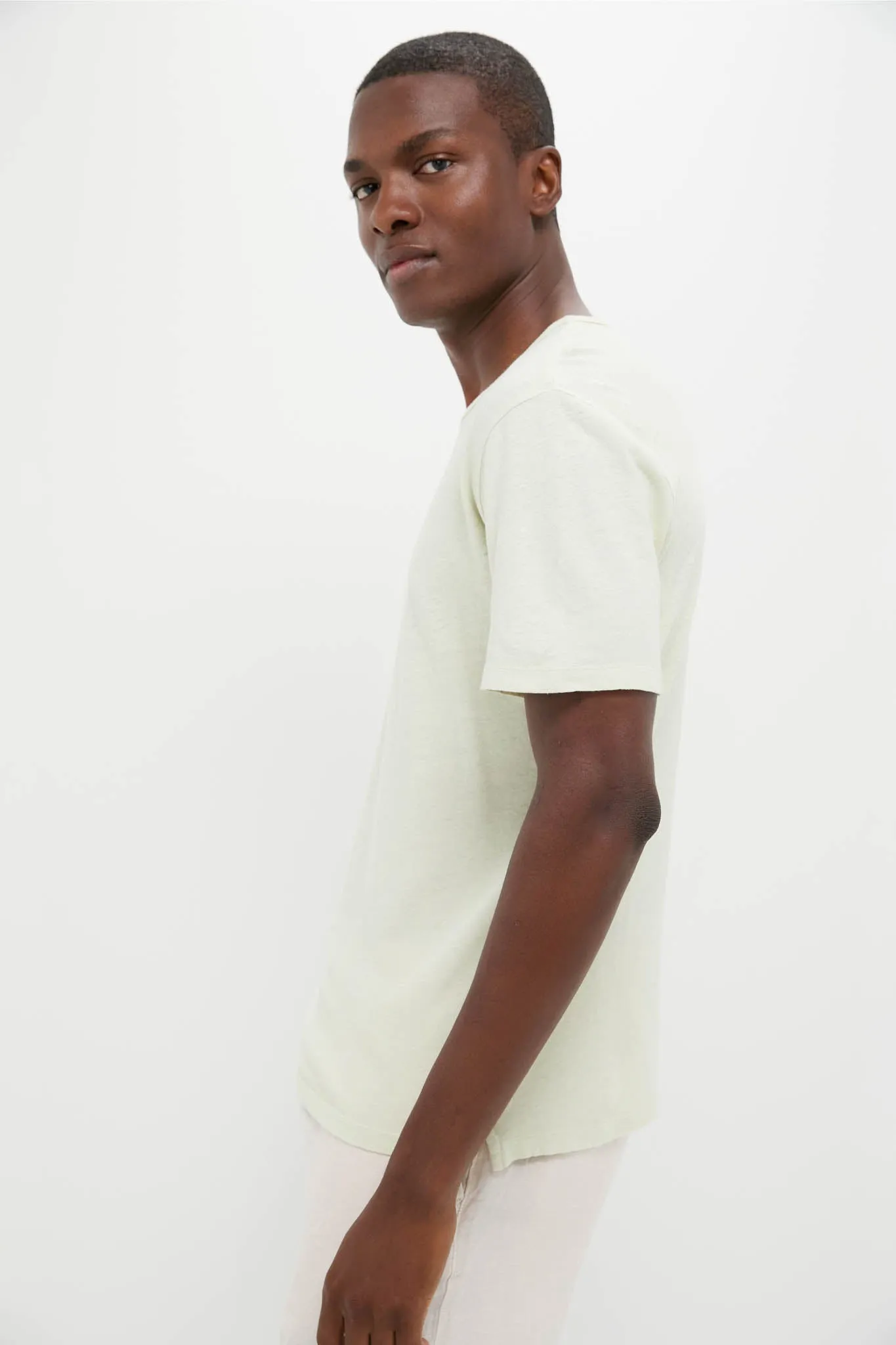 Sea Moss Drift Linen Tee sold by Tuckernuck product image thumbnail 3