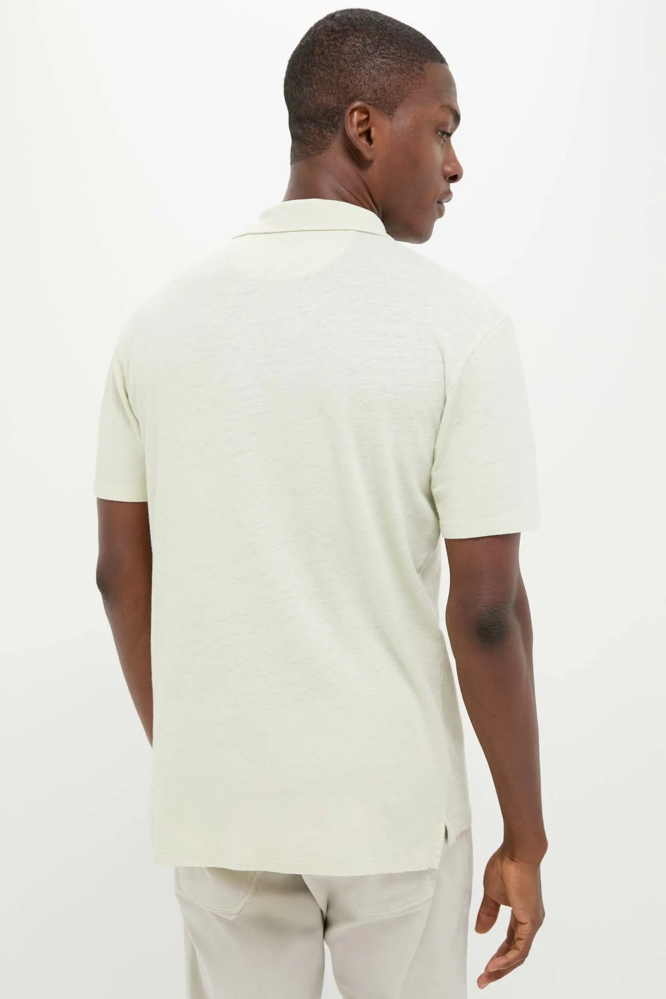 Sea Moss Drift Linen Polo sold by Tuckernuck product image thumbnail 4