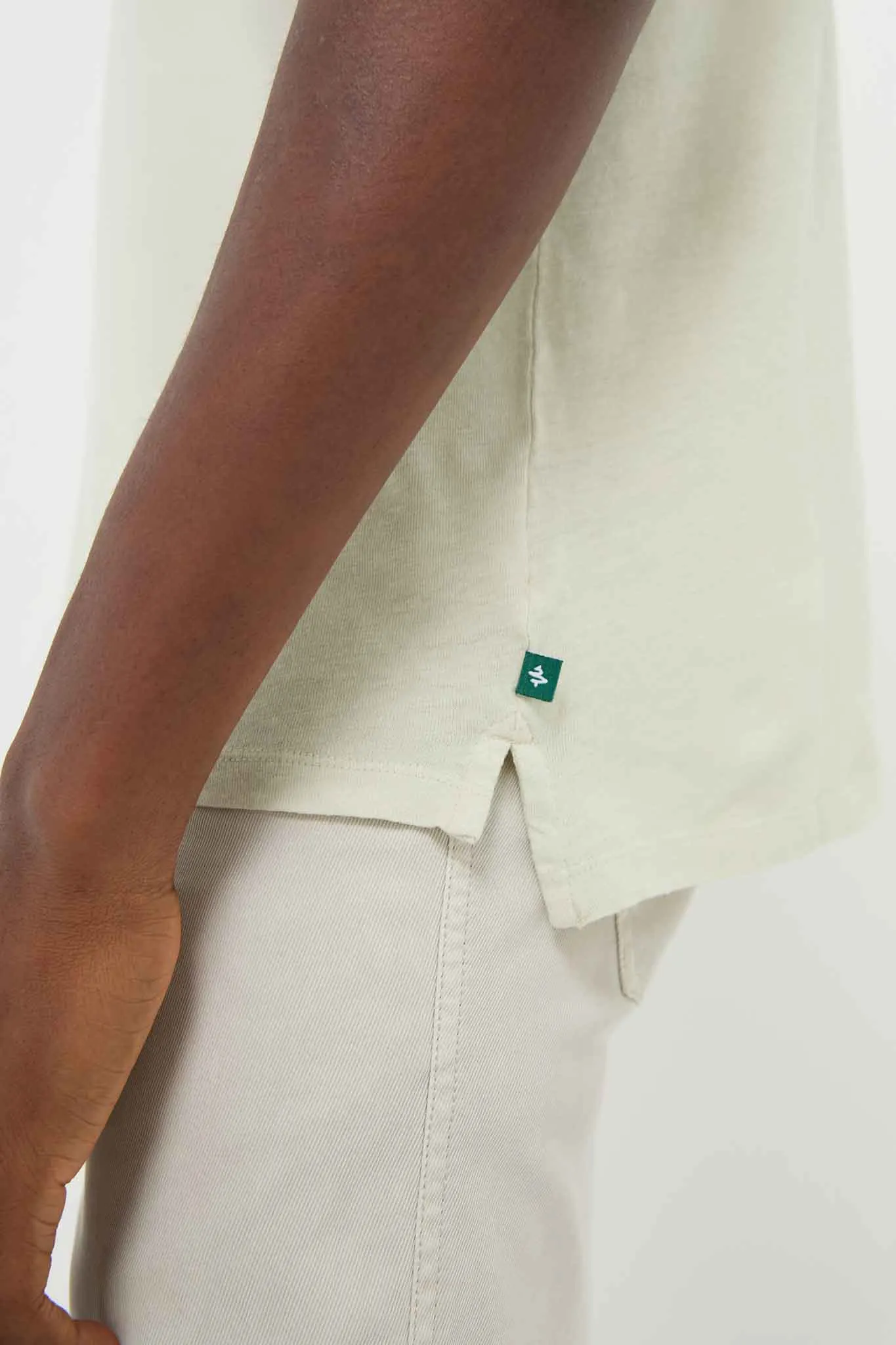 Sea Moss Drift Linen Polo sold by Tuckernuck product image thumbnail 5
