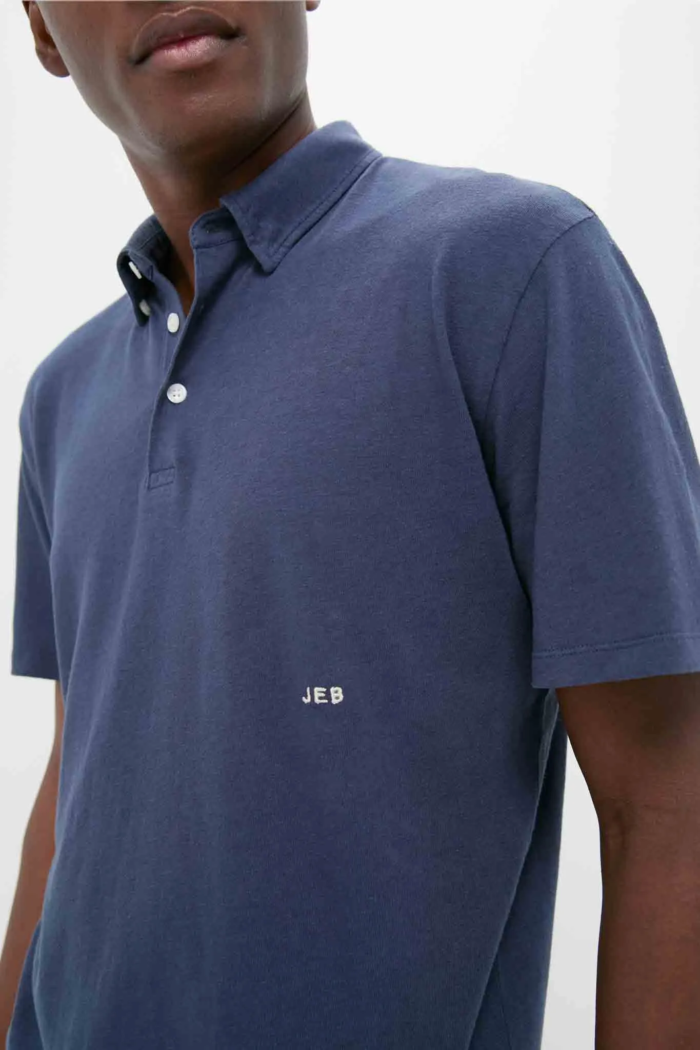 Nautical Blue Drift Linen Polo sold by Tuckernuck product image thumbnail 5