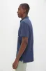 Nautical Blue Drift Linen Polo sold by Tuckernuck