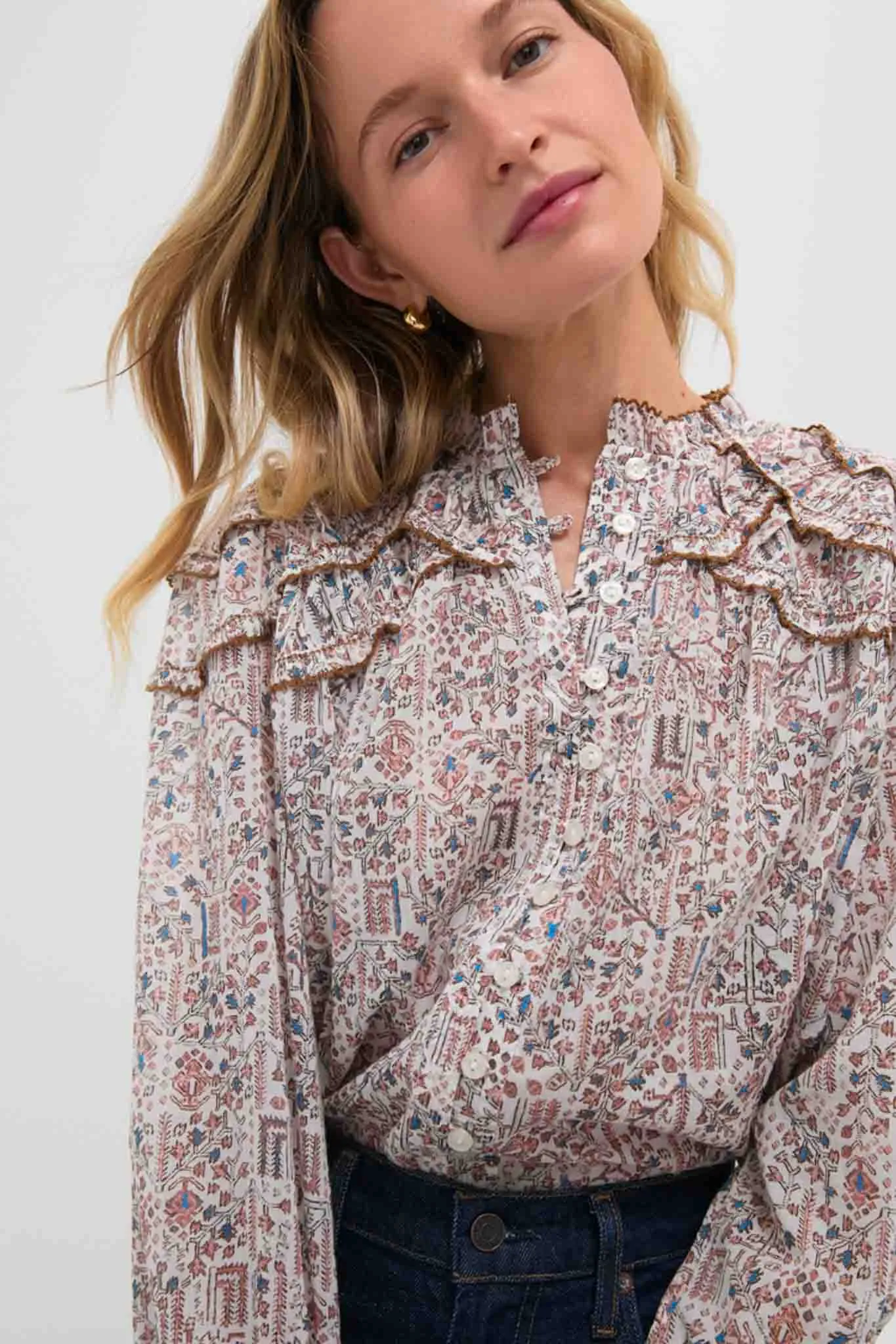 Ecru Christa Blouse sold by Tuckernuck product image thumbnail 5