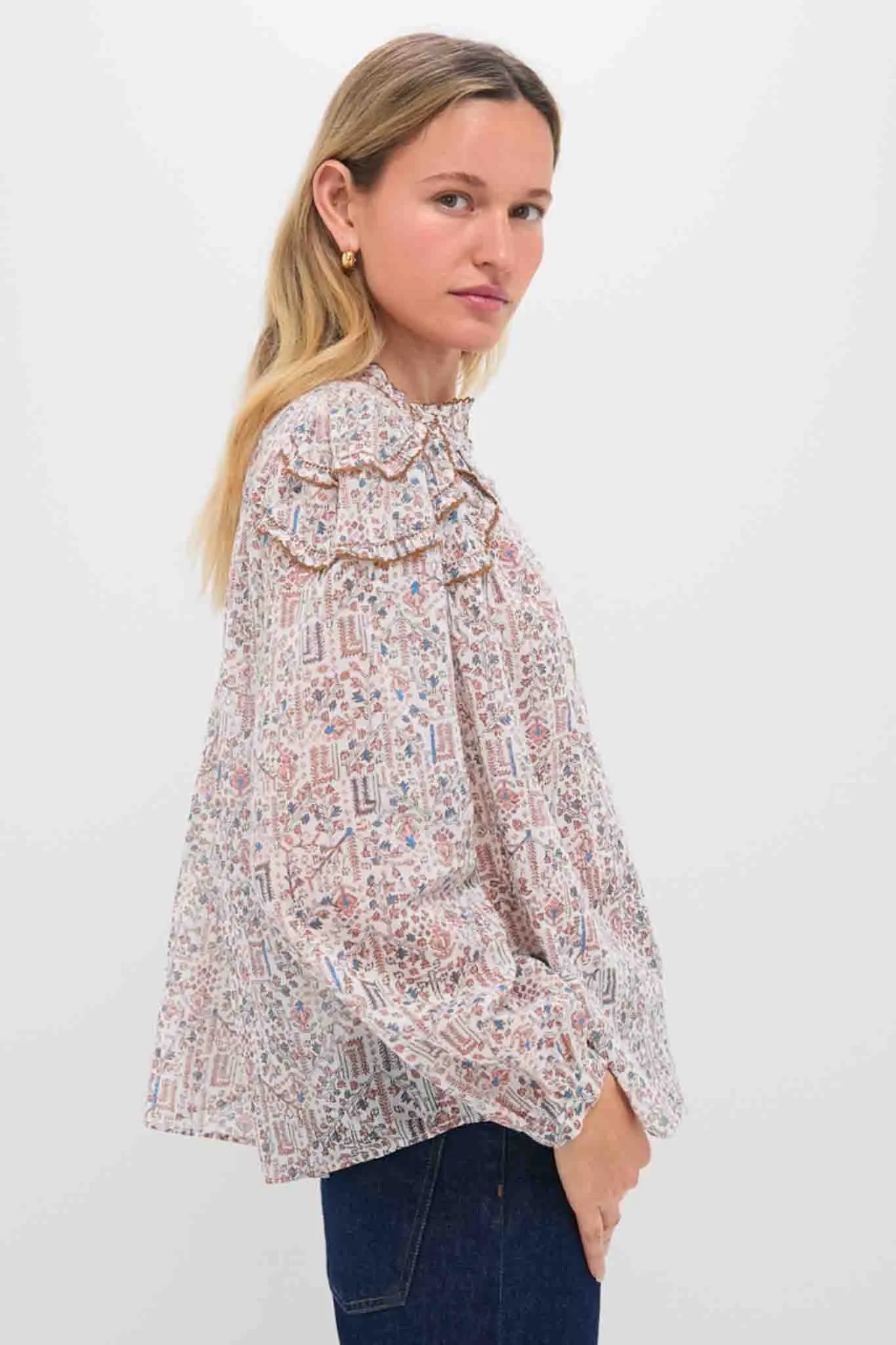 Ecru Christa Blouse sold by Tuckernuck product image thumbnail 3