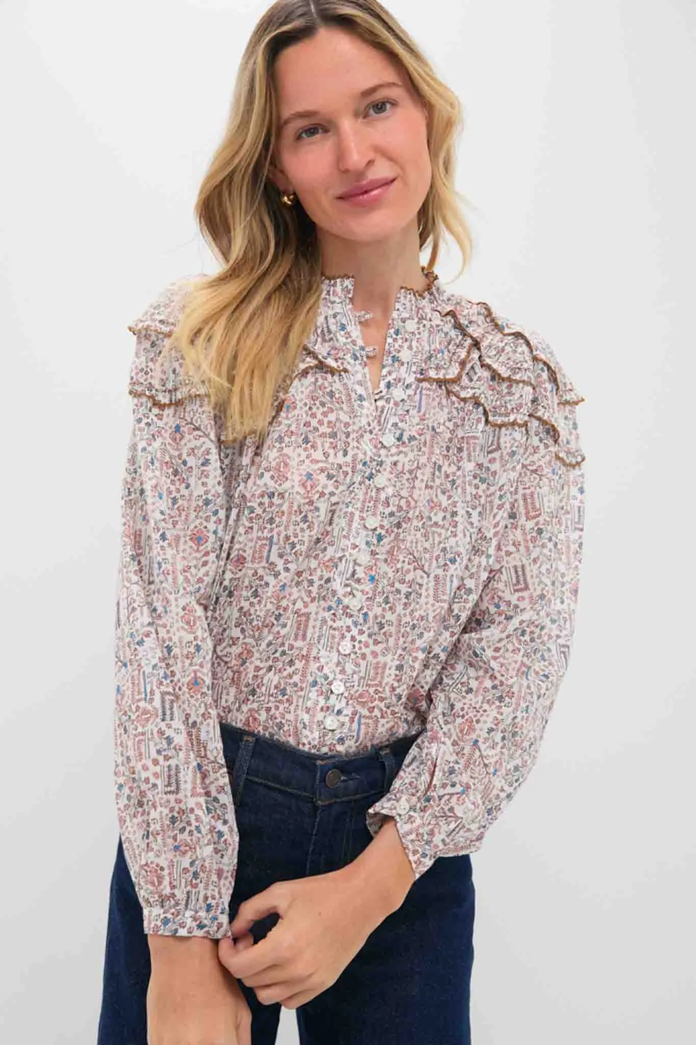 Ecru Christa Blouse sold by Tuckernuck