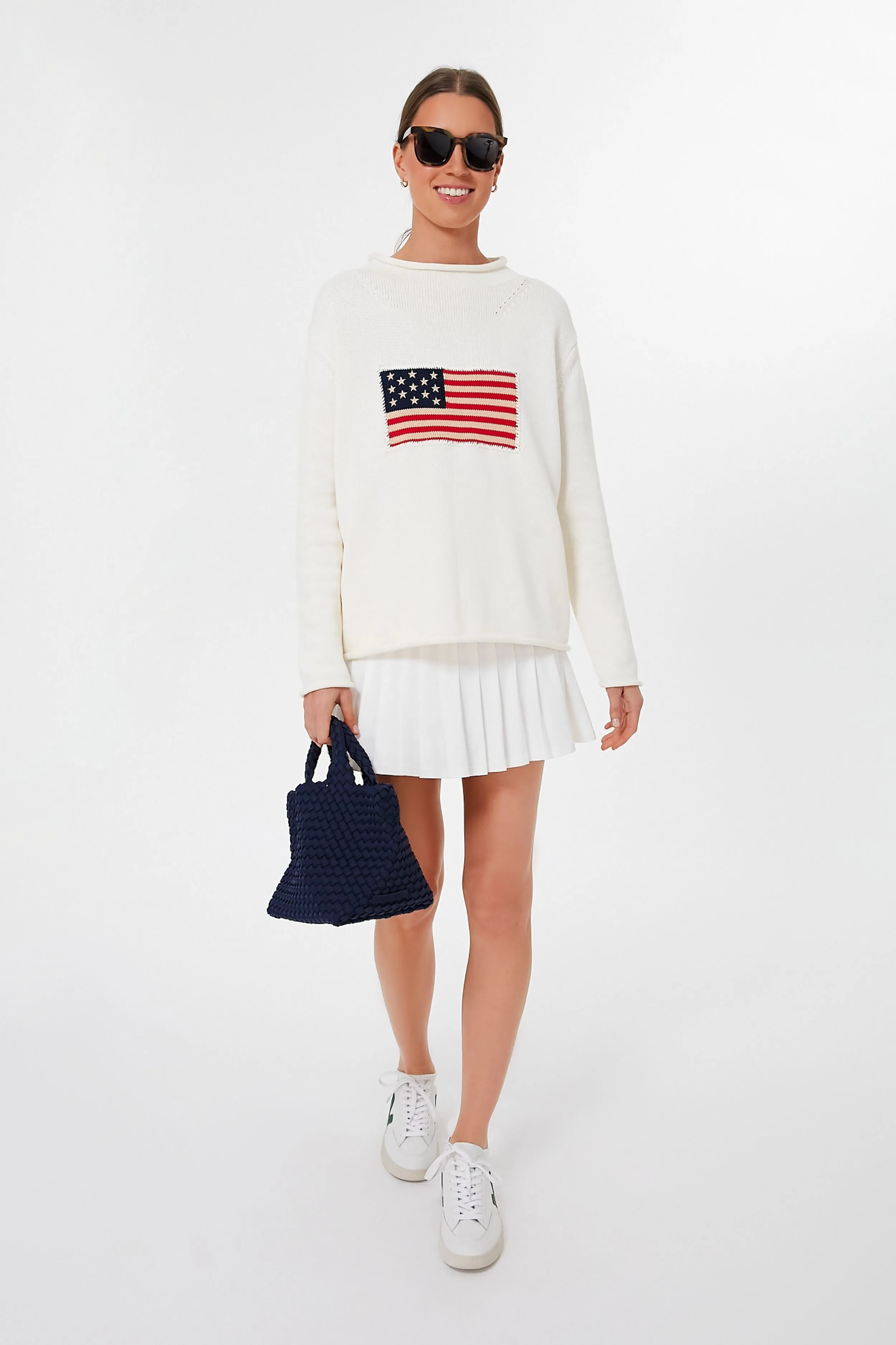 Ivory Cotton Americana Sweater sold by Tuckernuck product image thumbnail 3
