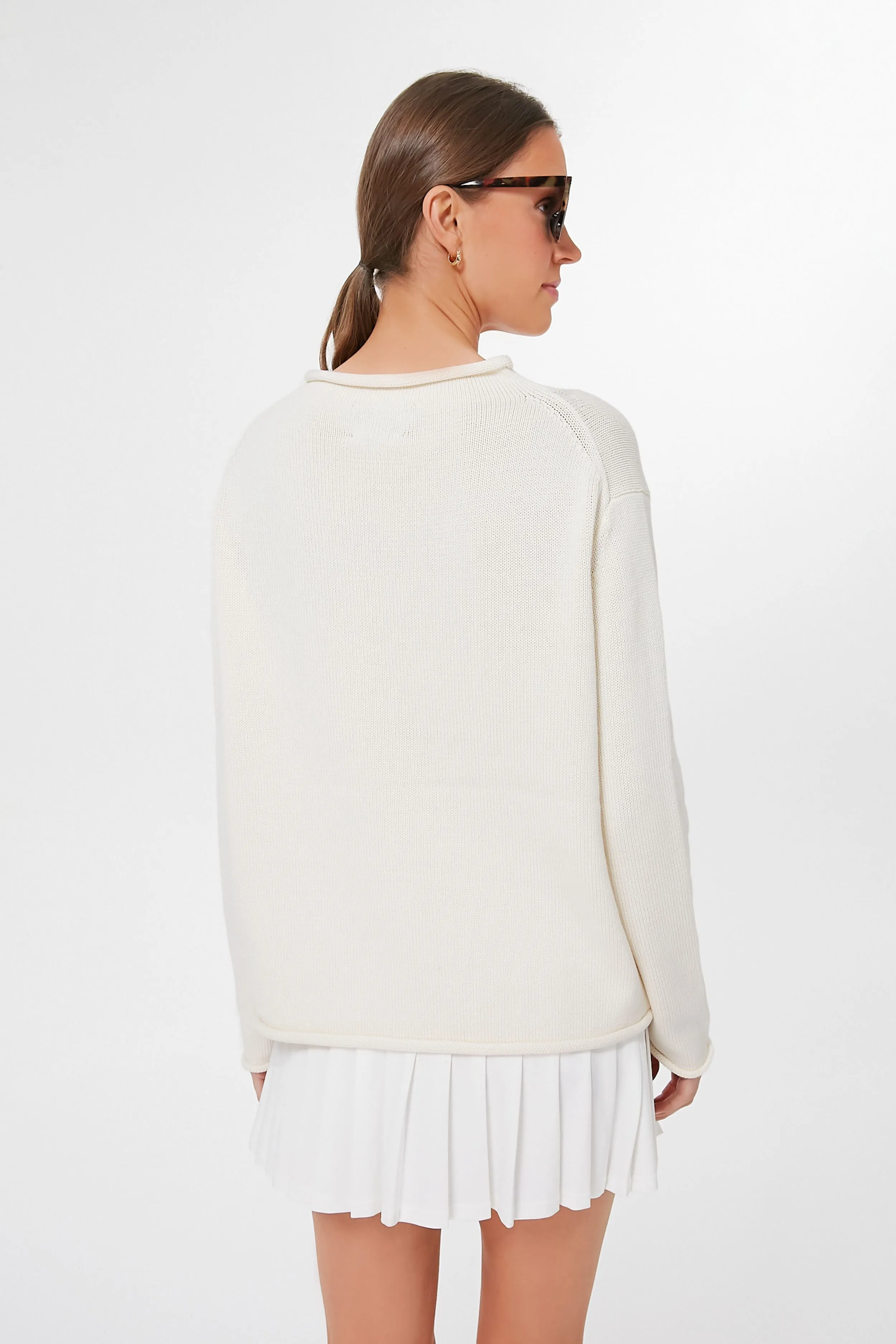 Ivory Cotton Americana Sweater sold by Tuckernuck product image thumbnail 5