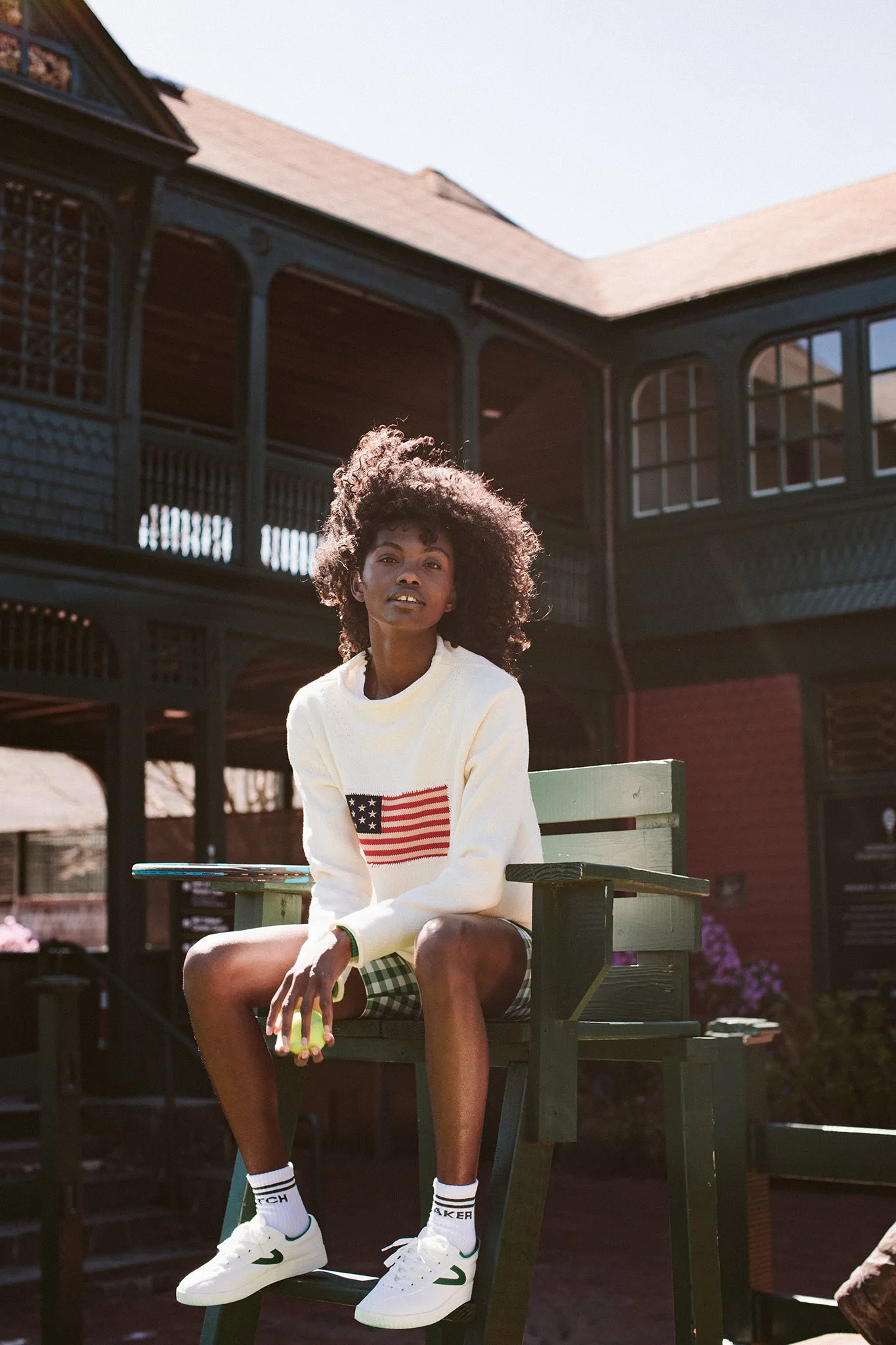 Ivory Cotton Americana Sweater sold by Tuckernuck product image thumbnail 2