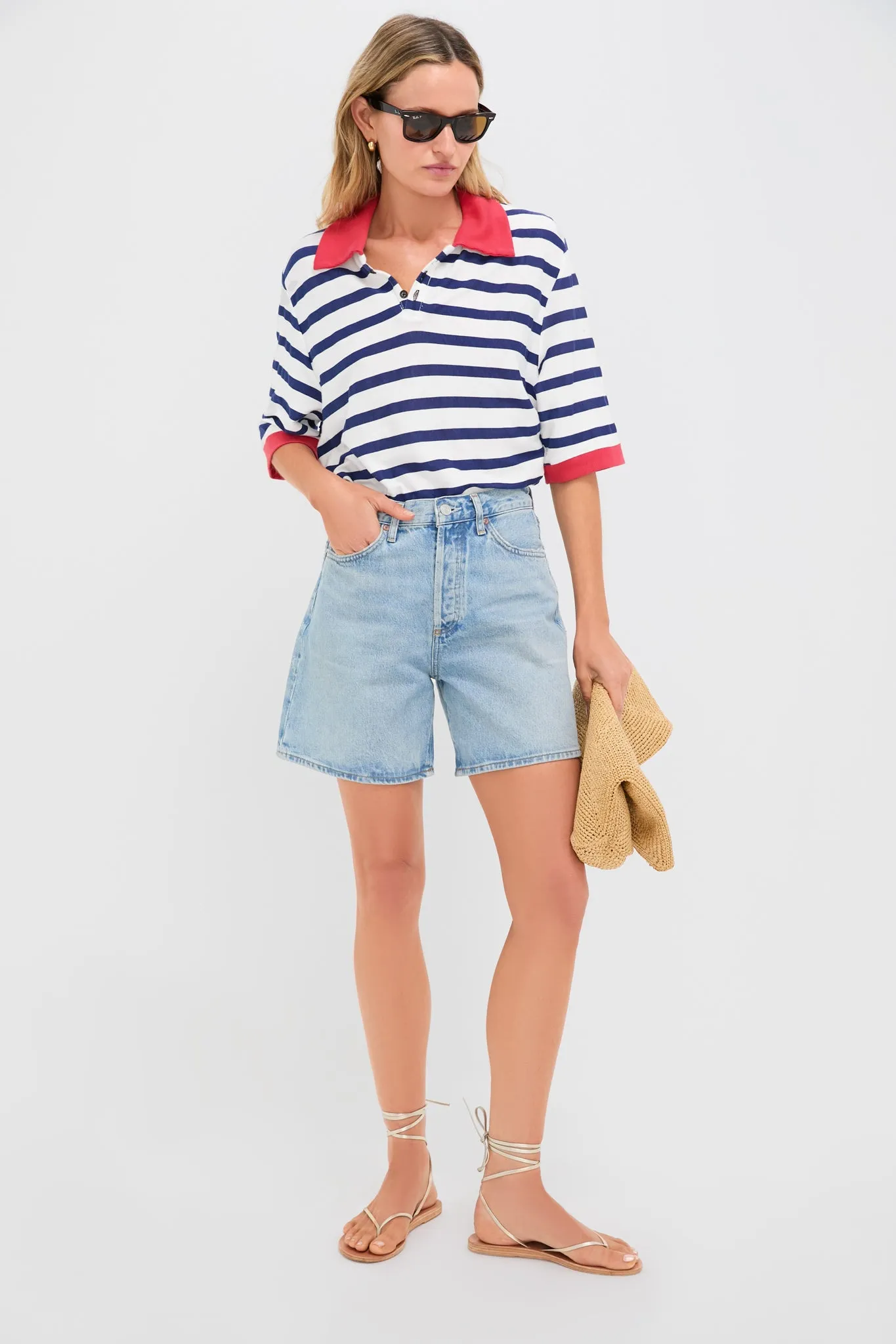 Navy Thin Stripe Polo sold by Tuckernuck product image thumbnail 2