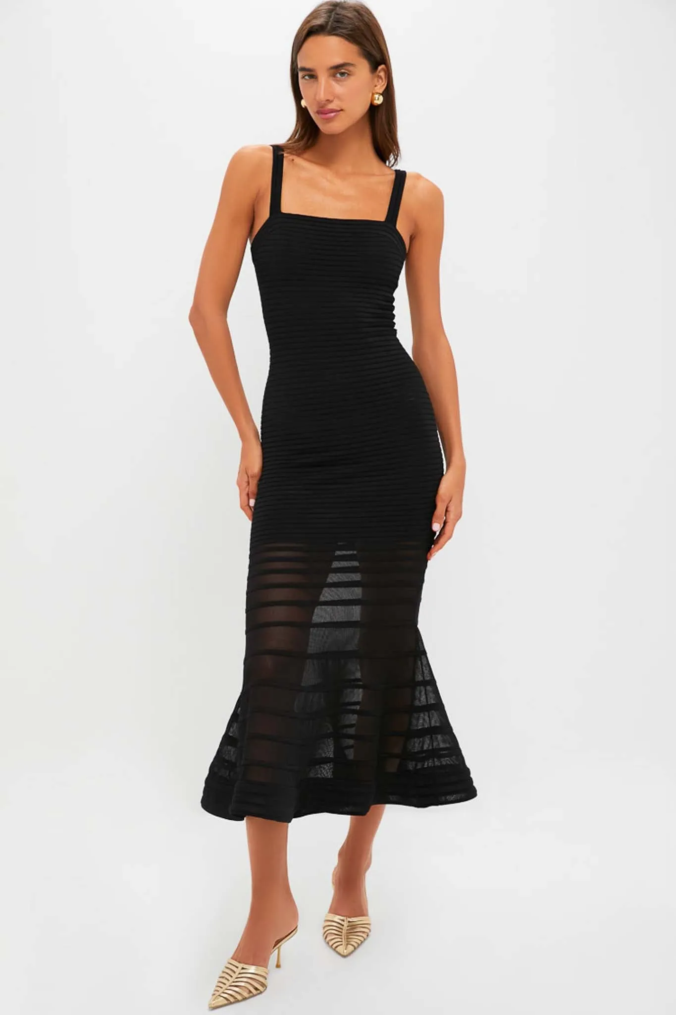 Black Vallarie Midi Dress sold by Tuckernuck