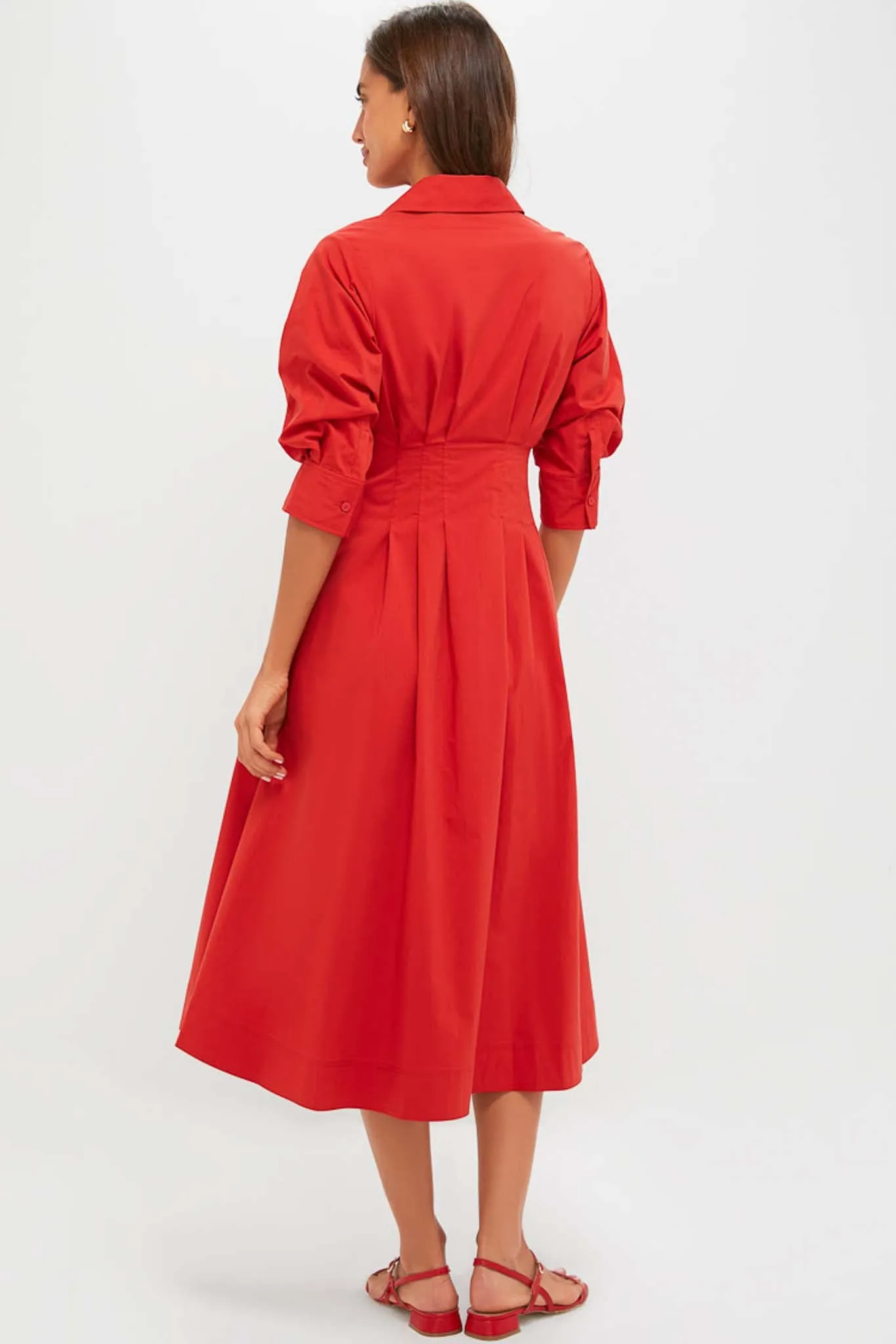 Crimson Jazz Pintuck Midi Dress sold by Tuckernuck product image thumbnail 4