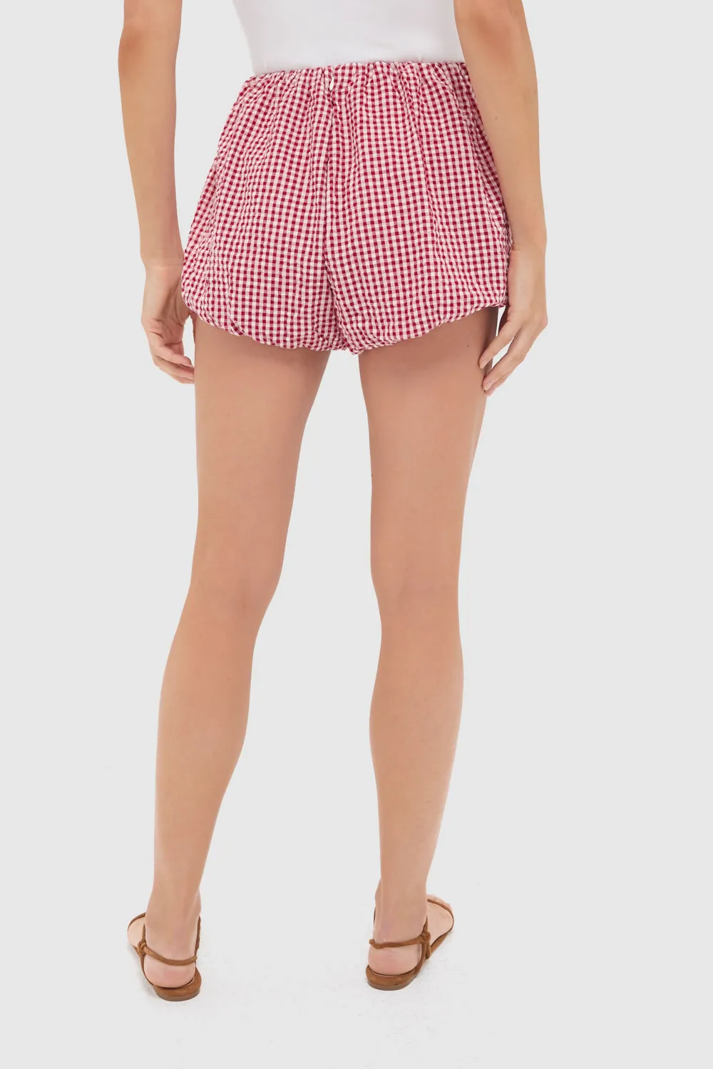 Red Gingham Aurelia Short sold by Tuckernuck product image thumbnail 4