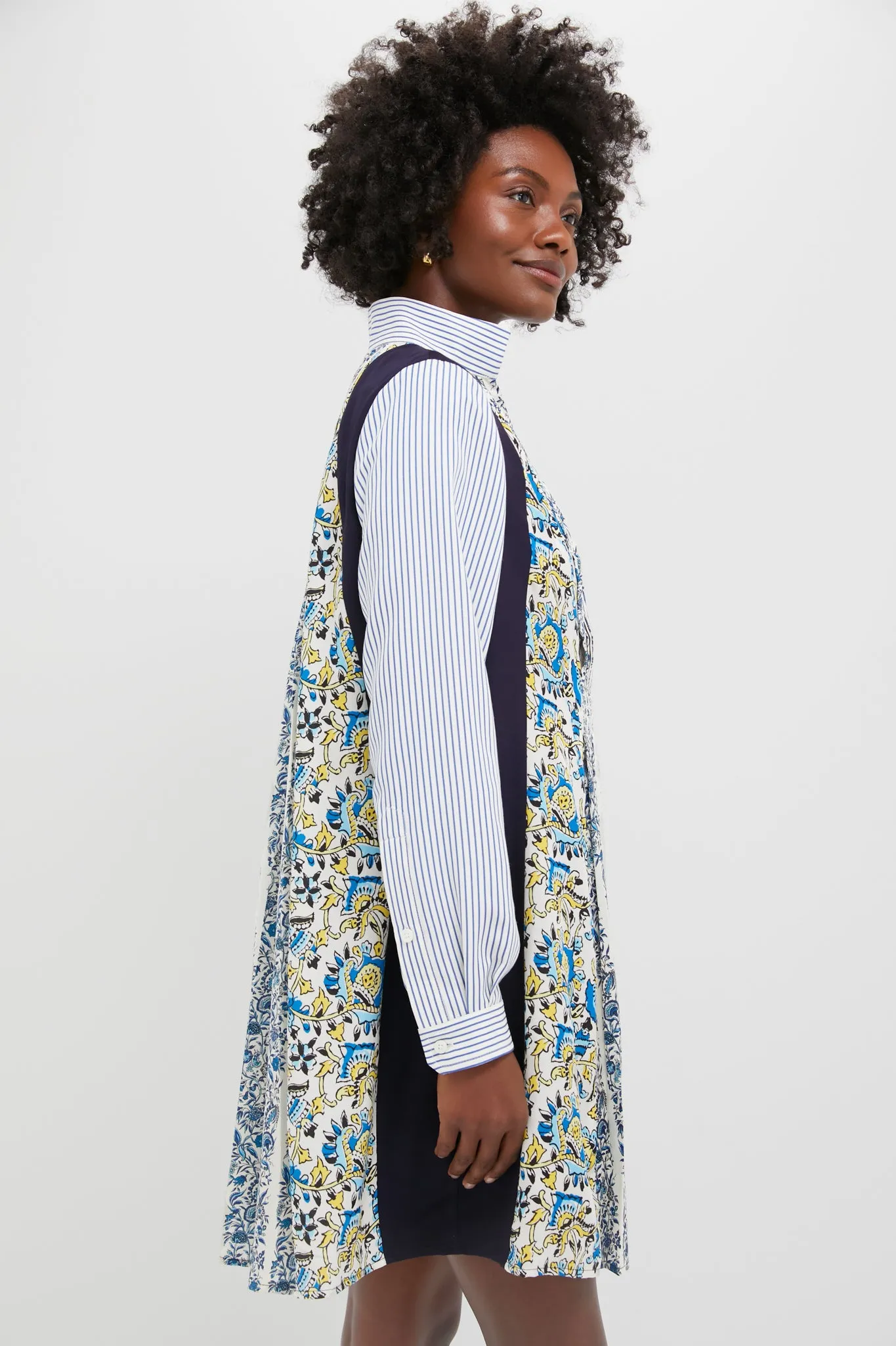 Goldenrod Chintz Stripe Benji Dress sold by Tuckernuck product image thumbnail 4