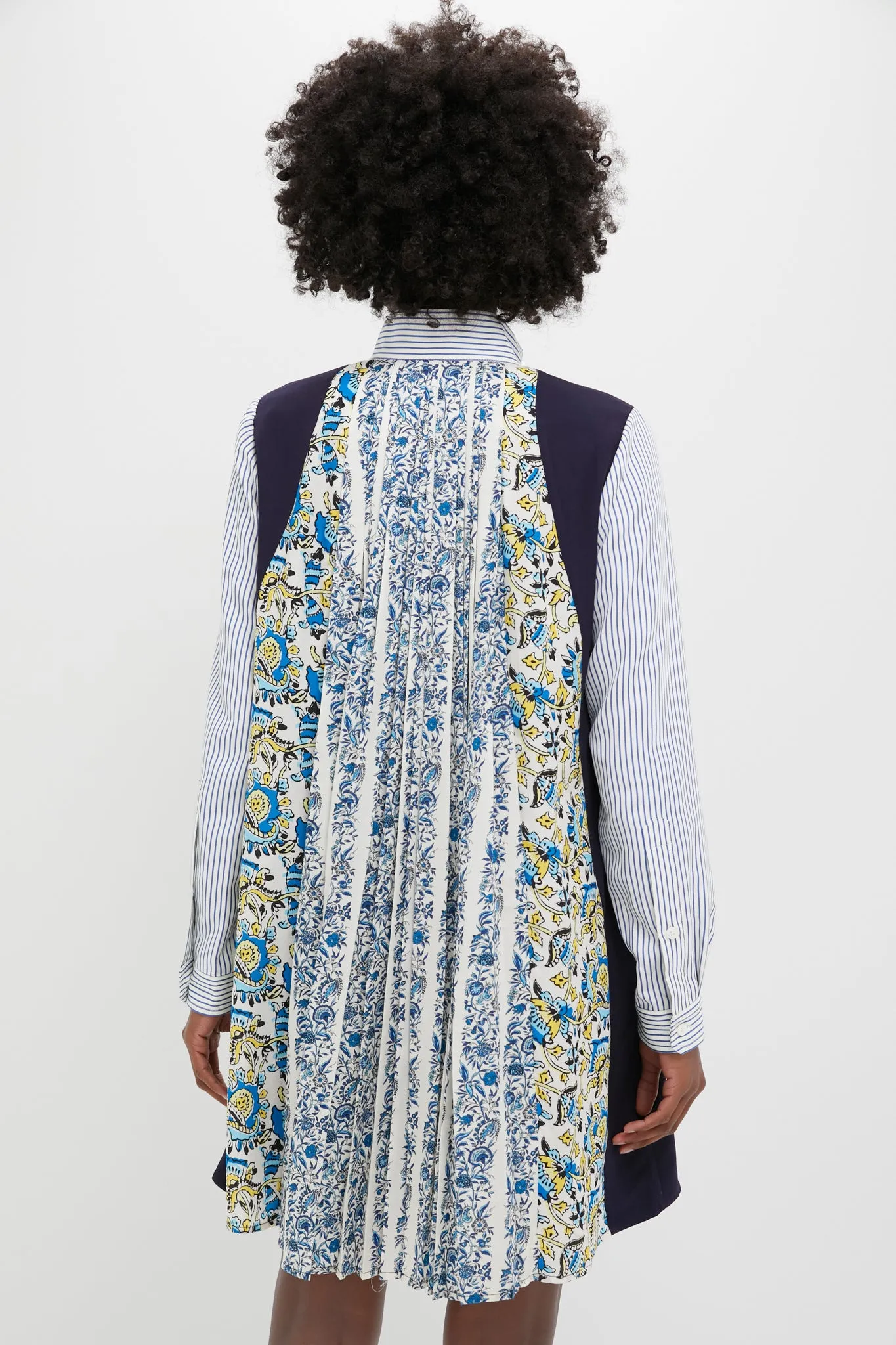 Goldenrod Chintz Stripe Benji Dress sold by Tuckernuck product image thumbnail 5