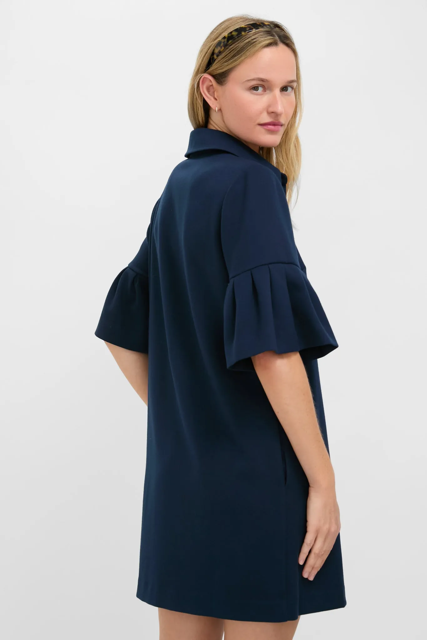Navy Crepe Massey Dress sold by Tuckernuck product image thumbnail 4