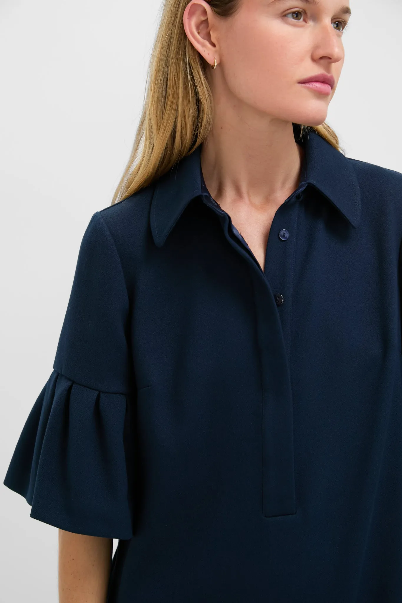 Navy Crepe Massey Dress sold by Tuckernuck product image thumbnail 5