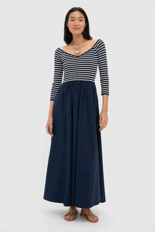Navy Stripe Clea Dress made by Tuckernuck