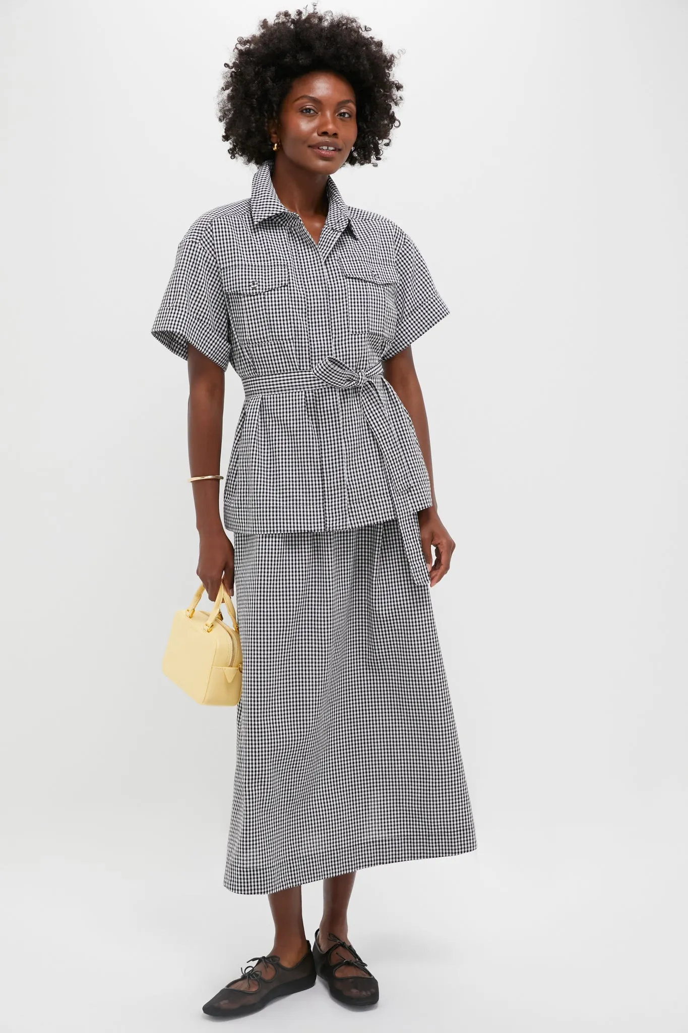 Black Gingham Ava Jacket sold by Tuckernuck product image thumbnail 2