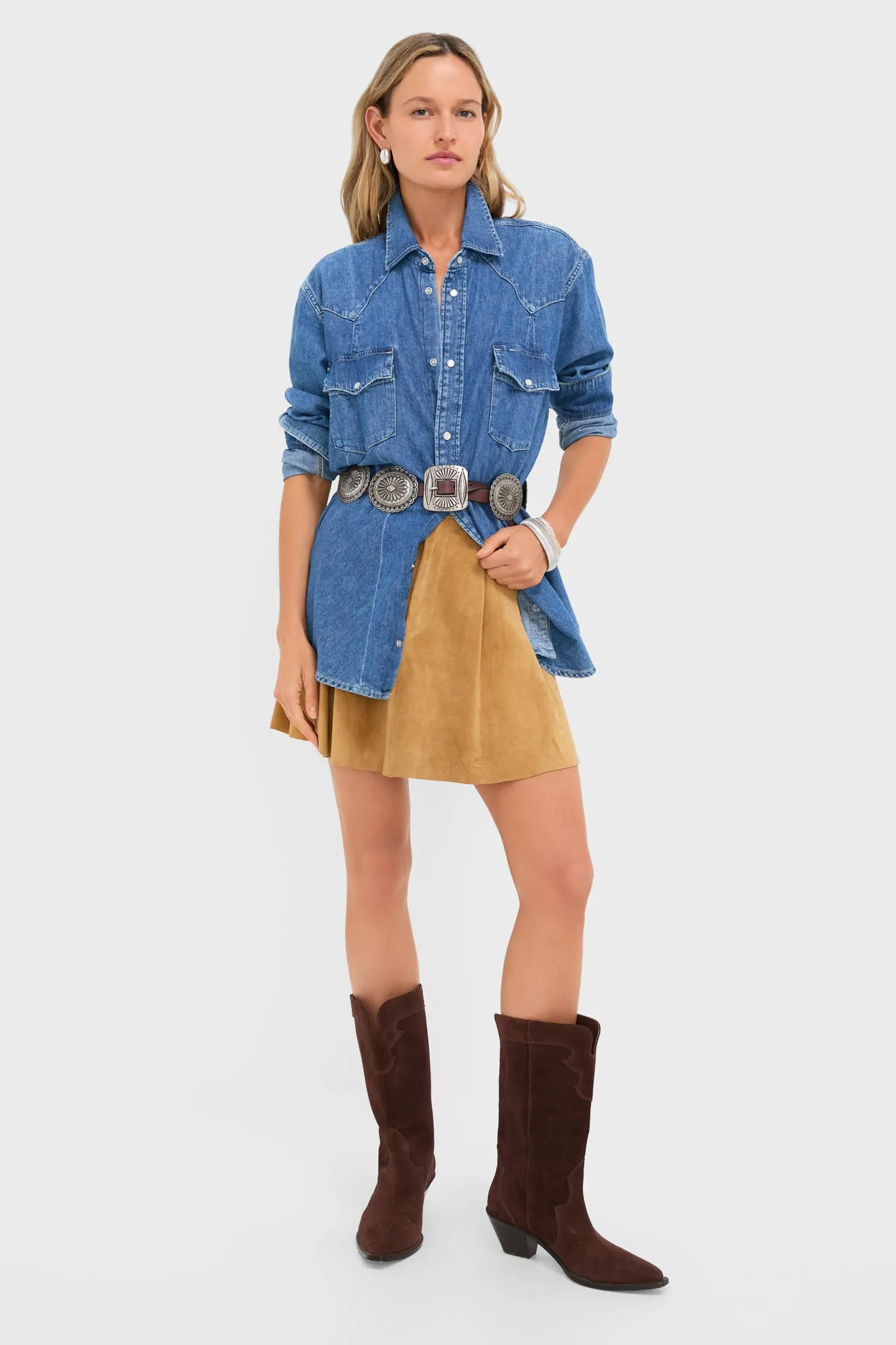 Nisku Wash Denim Woven Long Sleeve Collared Sport Shirt sold by Tuckernuck product image thumbnail 2