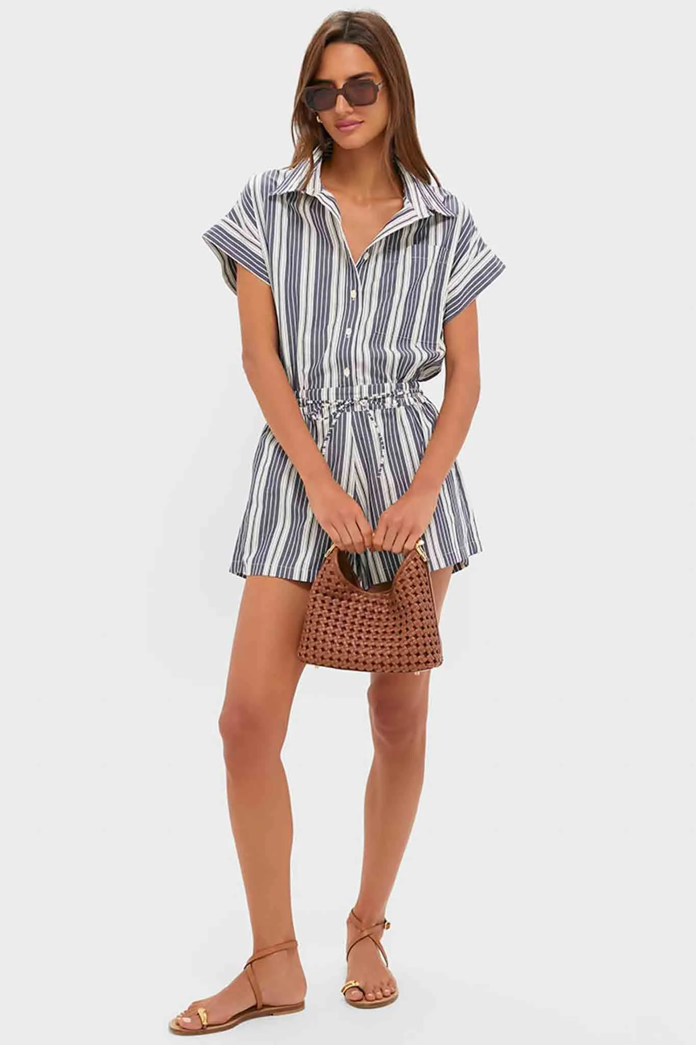 Antique Navy Stripe Cyrene Jumpsuit sold by Tuckernuck product image thumbnail 2