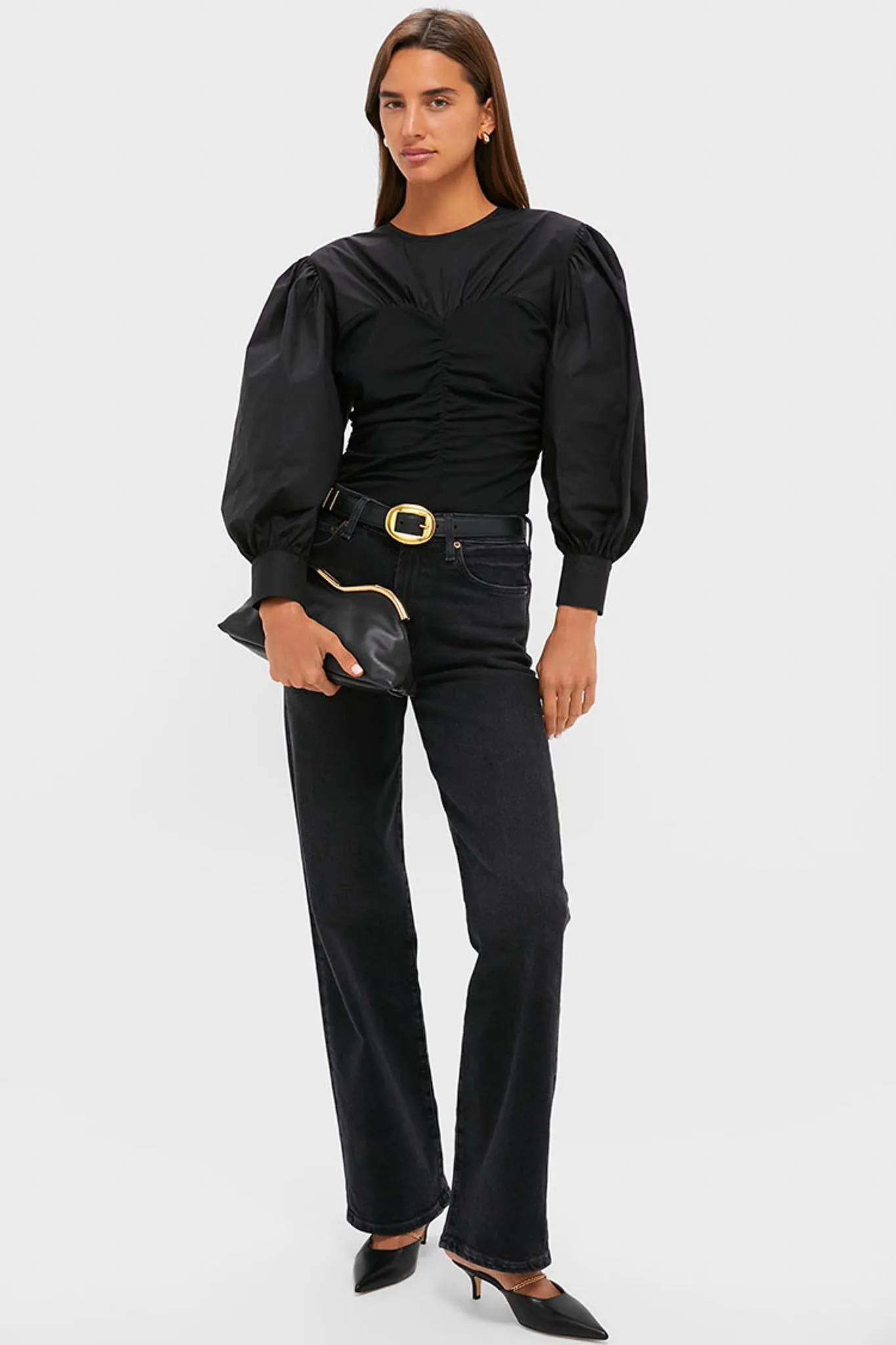 Black Vintage Brass Buckle Belt sold by Tuckernuck product image thumbnail 3