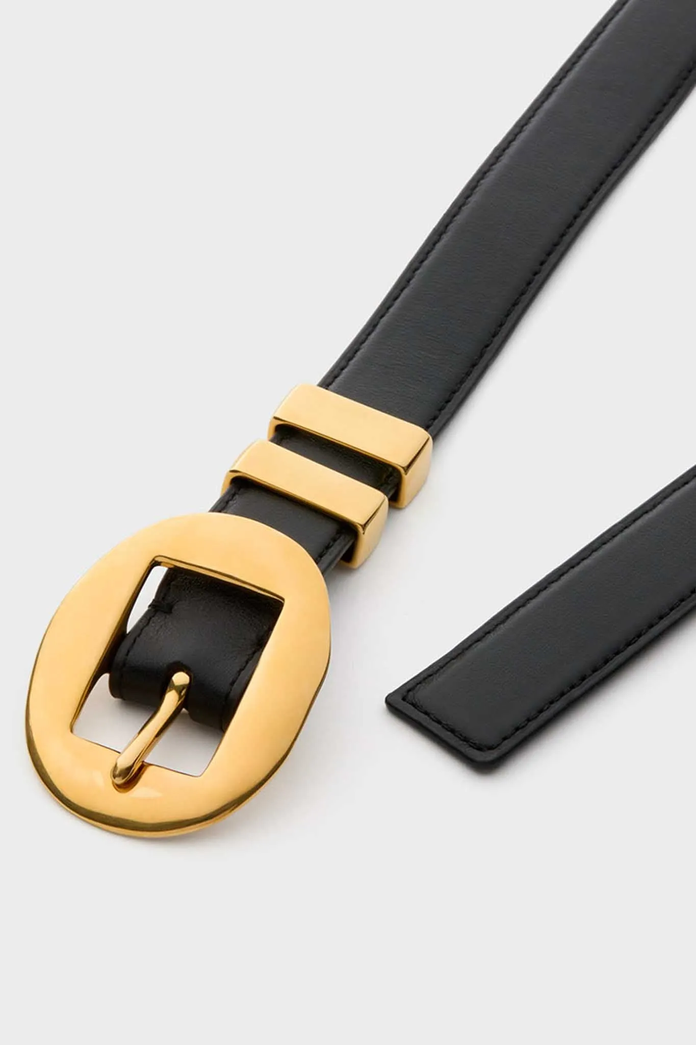 Black Vintage Brass Buckle Belt sold by Tuckernuck product image thumbnail 4